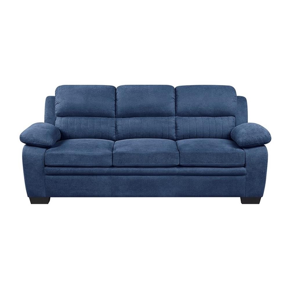 Lexicon Holleman Fabric Upholstered Sofa in Blue Color