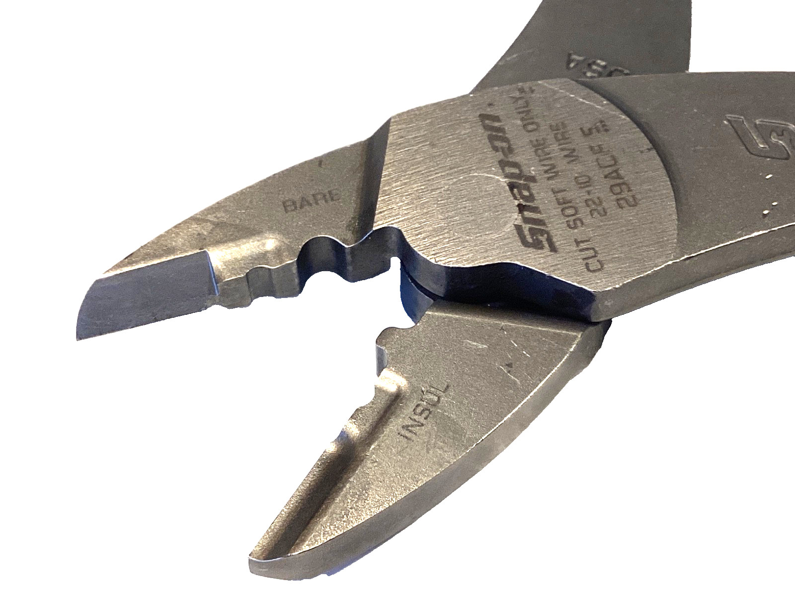 Snap On Tools Power Blue Soft Grip 9” Terminal Crimping Tool Pliers 29ACF NICE