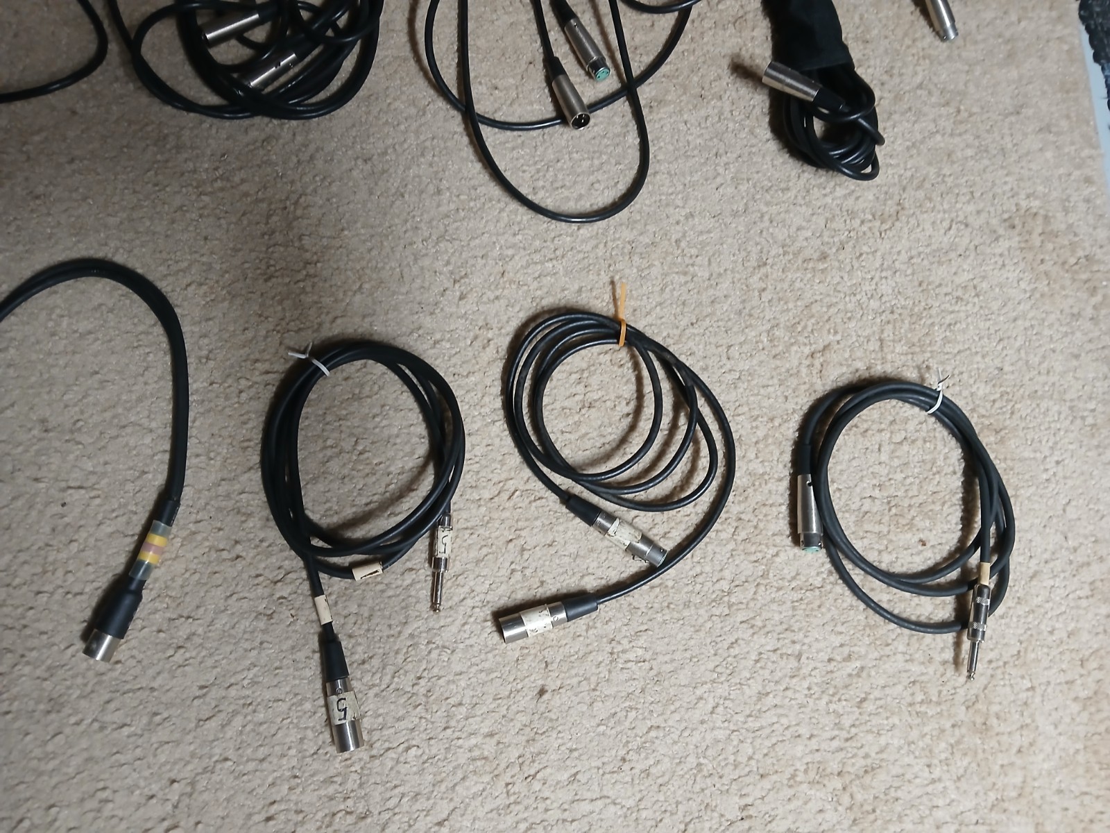 patch cords lot/11 for PA's Various Lengths