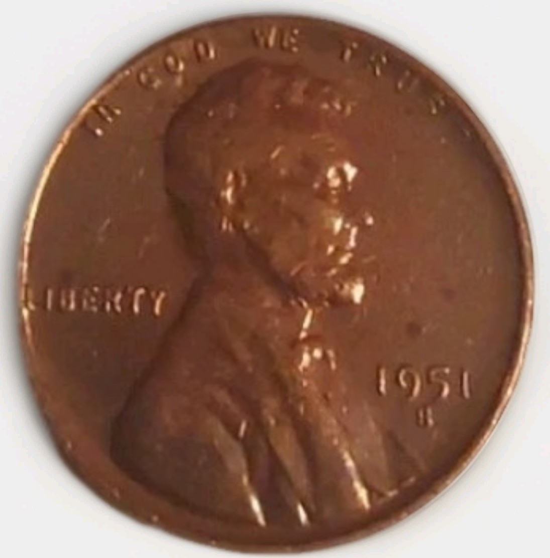 1951 S Red Lincoln Wheat Cent Penny Brilliant Uncirculated Free Post Tracking