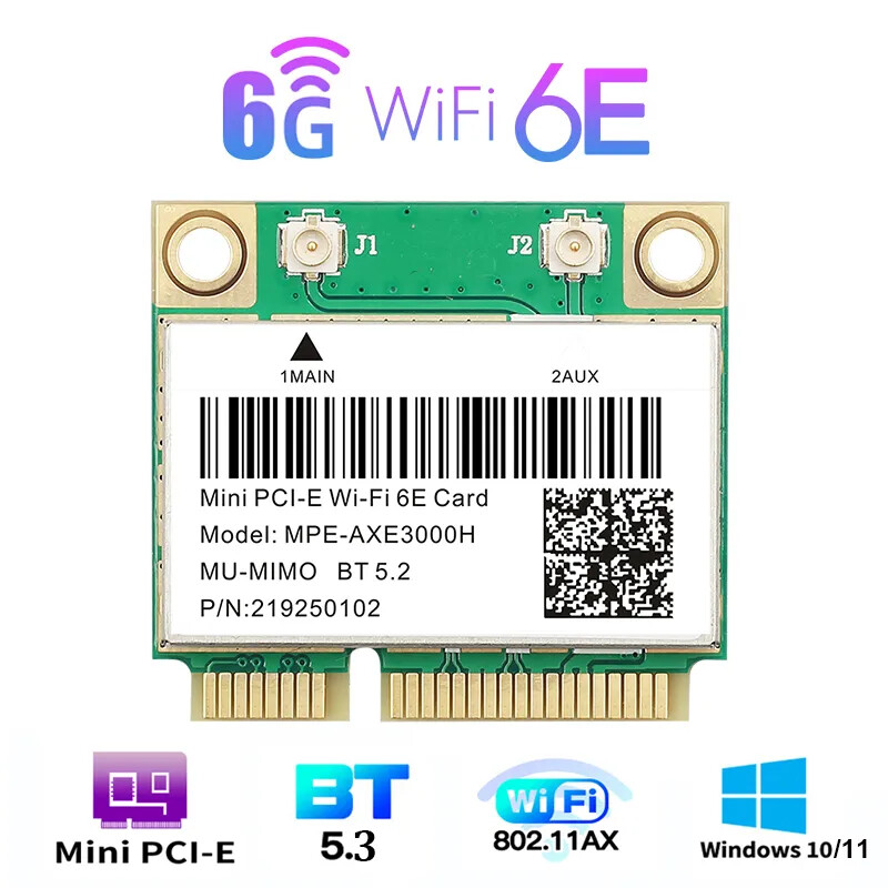 WiFi 6E AX210HMW Bluetooth 5.3 Wifi Card For Intel AX210 AX200 Wireless Adapter