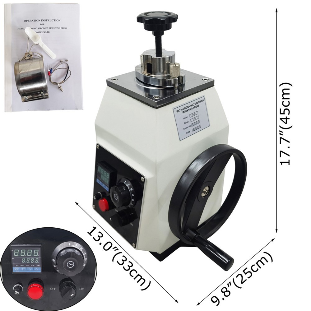 110V 45mm Diameter Metallographic Specimen Mounting Press Machine 650W