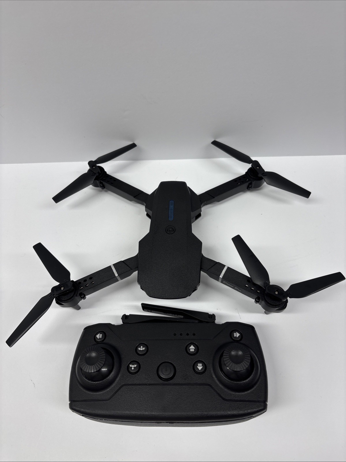 Pro Drone E88 - Black Foldable w/Case, Controller, Single Camera HD 1080P