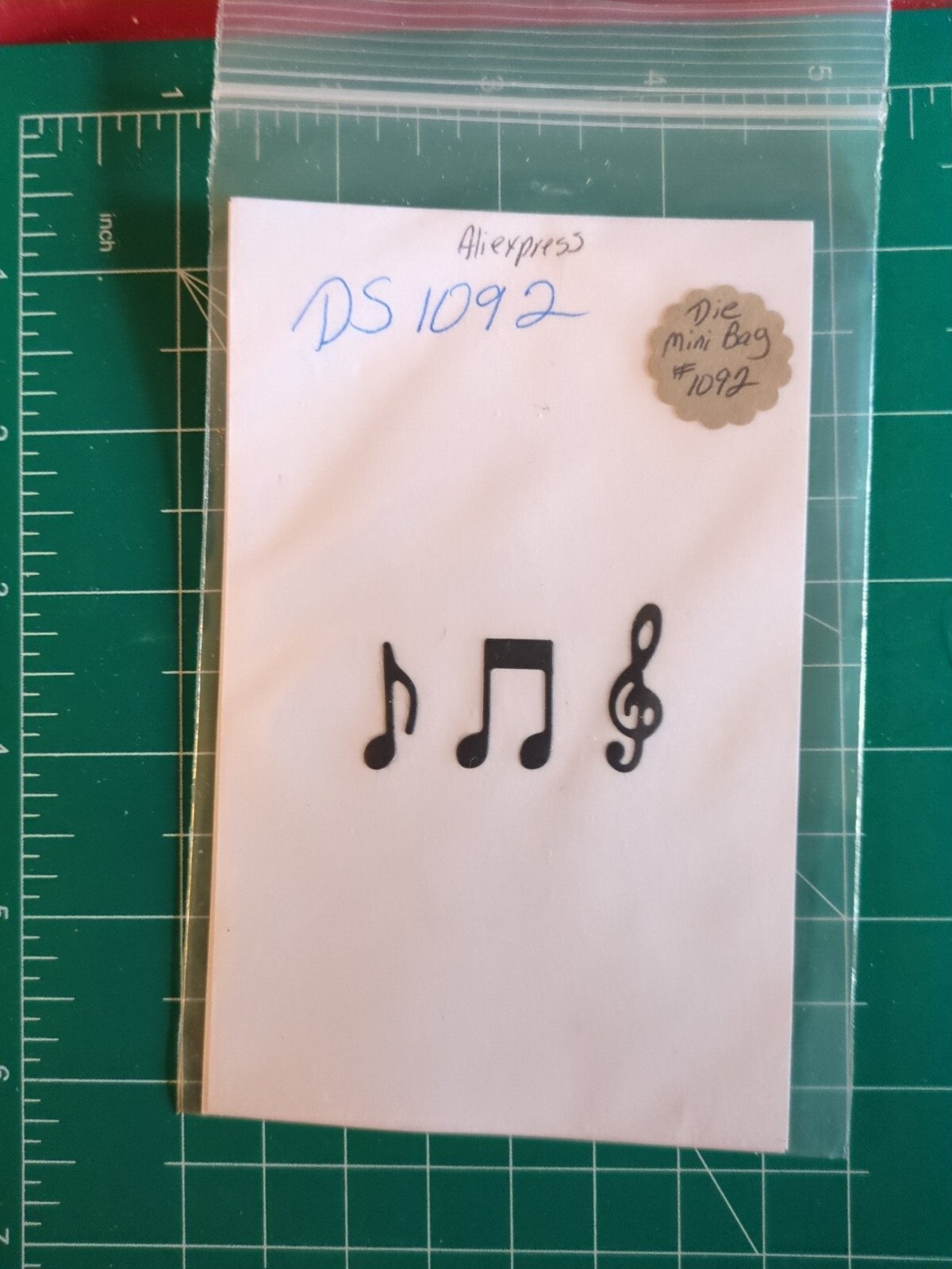 Used Thin Metal Die Cut Tool 4 Sizzix & Spellbinder 1092 Musical Notes Music