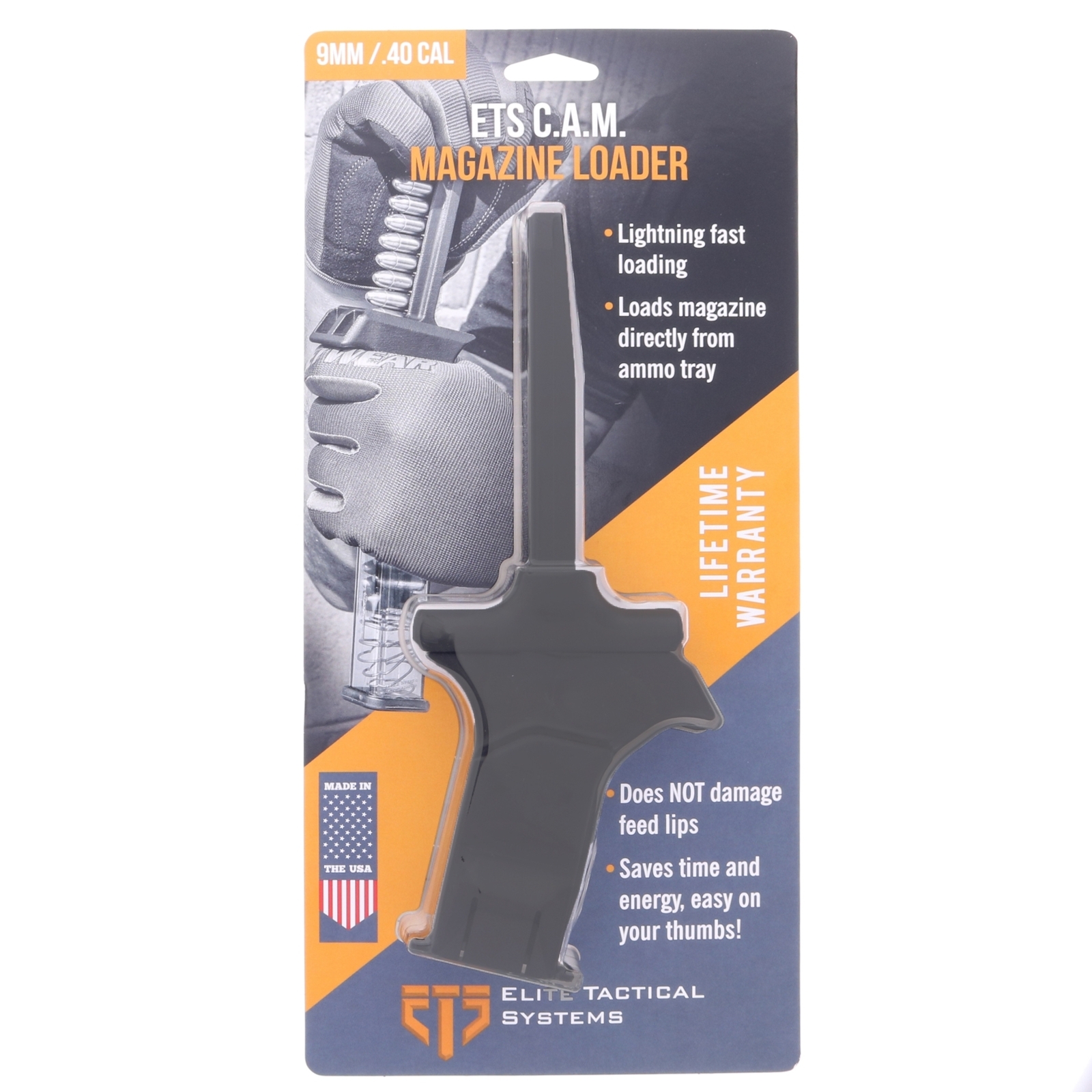 Elite Tactical Systems (ETS) C.A.M. Magazine Loader 9mm /.40 ETSCAM-9-40