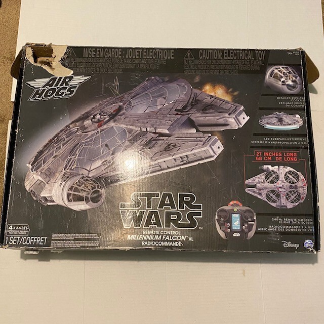 Star Wars Drone RC Millennium Falcon XL Flying Drone 2.4GHz AirHogs Read