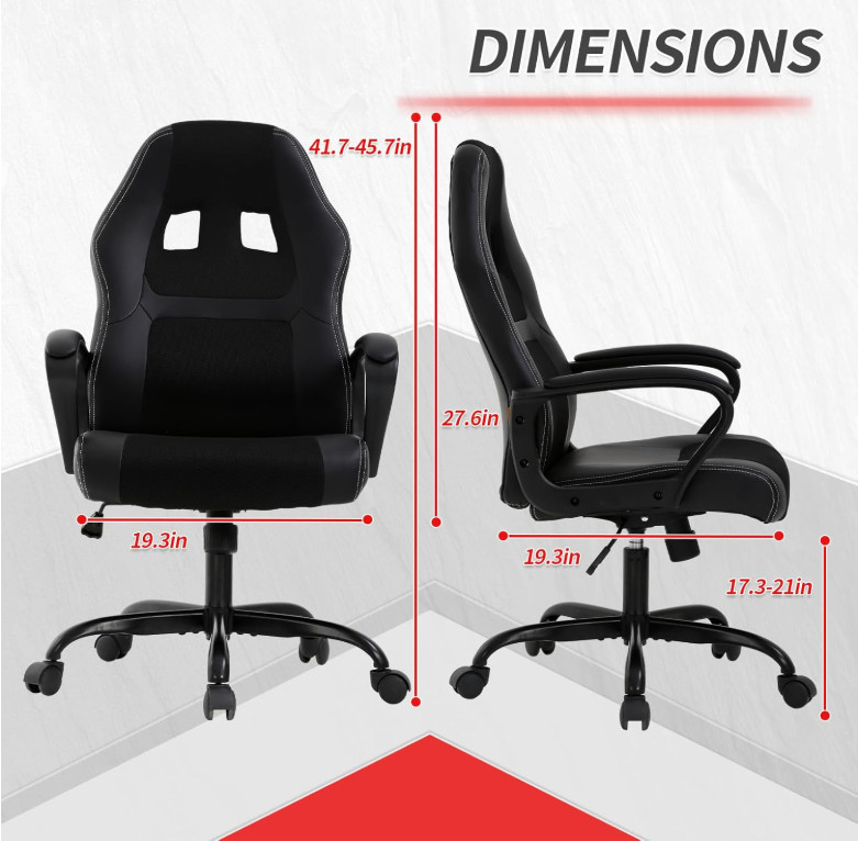 sillas de oficina negro de escritorio silla gamer con ruedas para gaming Regalo