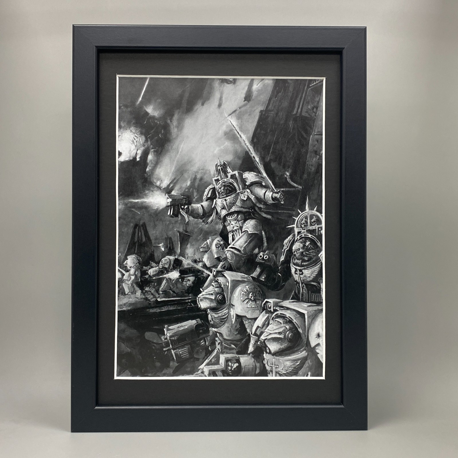 DARK ANGELS FRAMED ART SPACE MARINES DEATHWING TERMINATOR WARHAMMER 40,000 40K