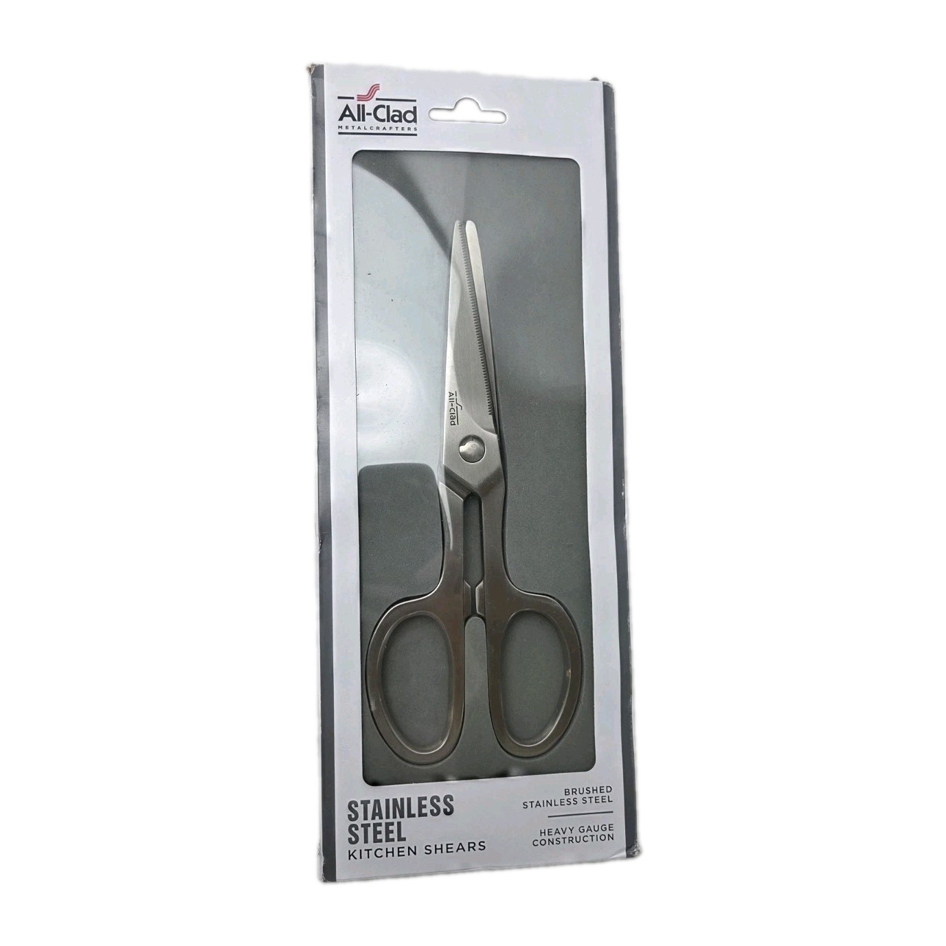All-Clad Stainless Steel Kitchen Shears Brushed Heavy Gauge Pull-Apart NEW NIB