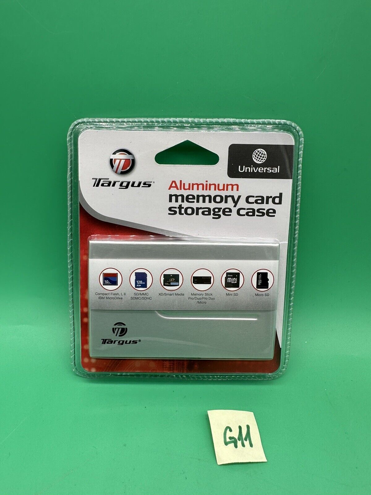 Memory Card Targus Storage Case Wallet Universal - Aluminum  New