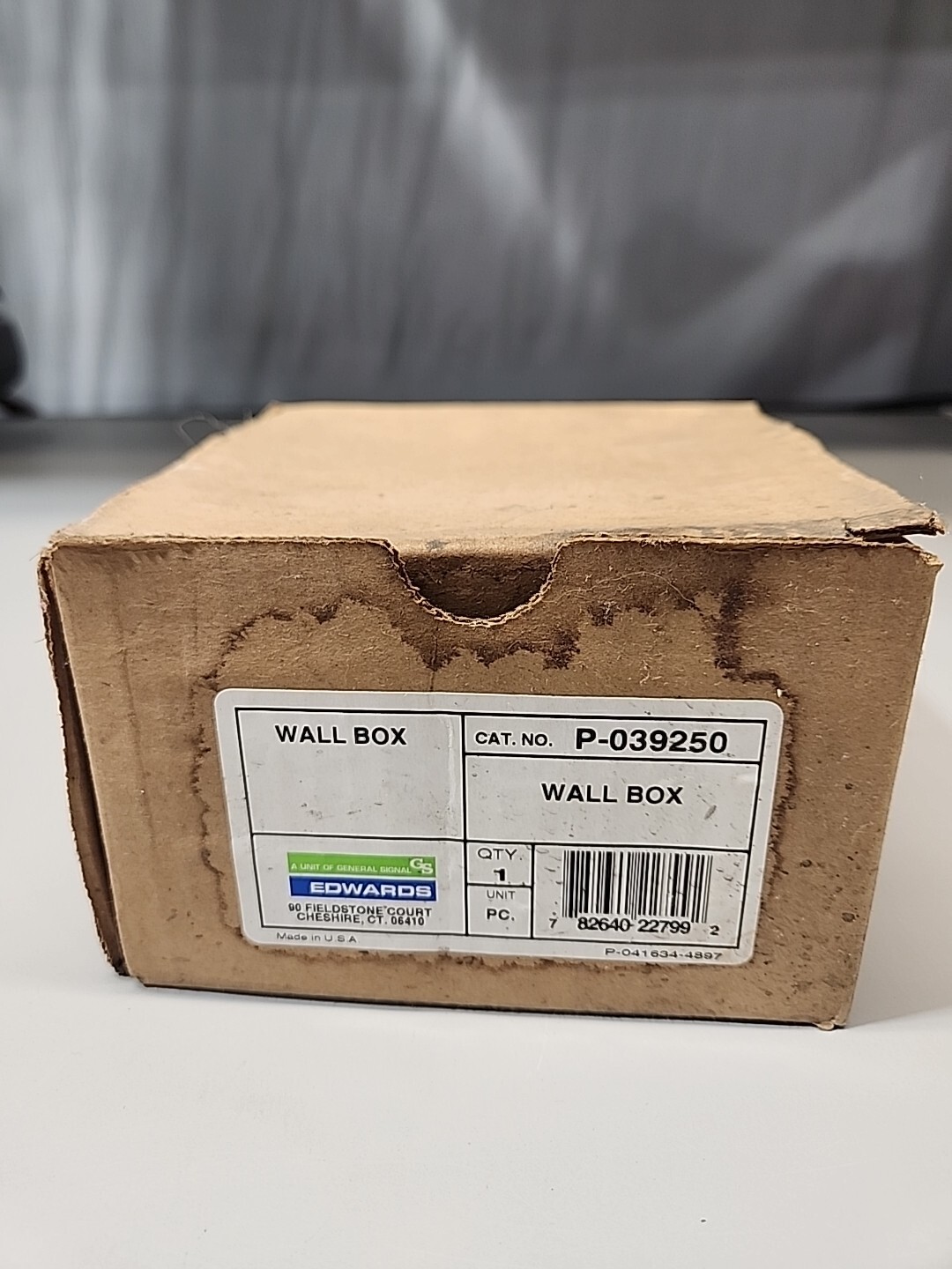 P-039250 Edwards Signaling Wallbox Surface Mounting Red