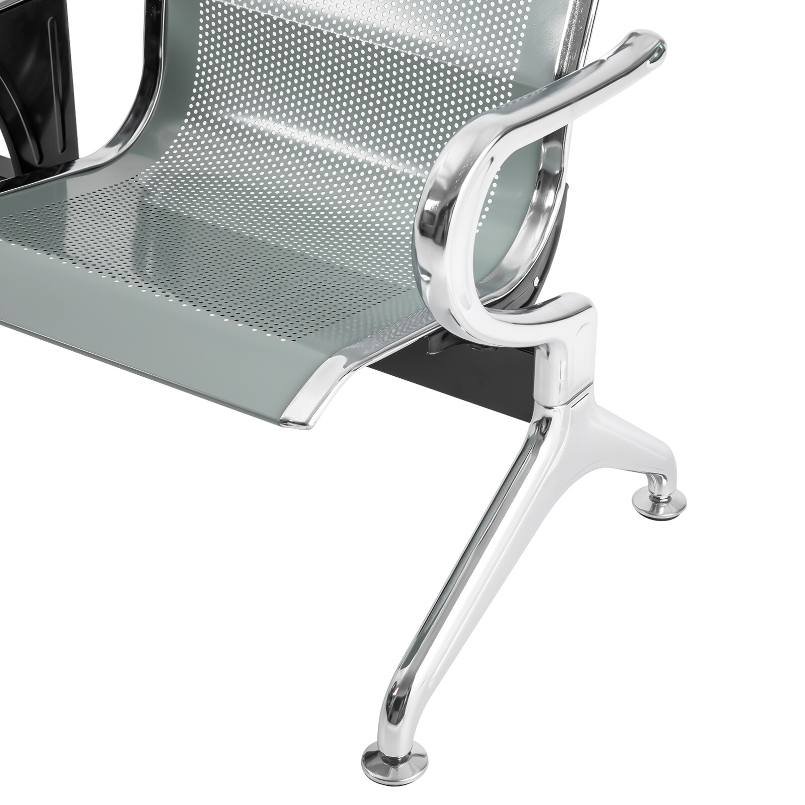 2-Seat Office Reception Chair Set with Table Waiting Chair Reception Room Chair