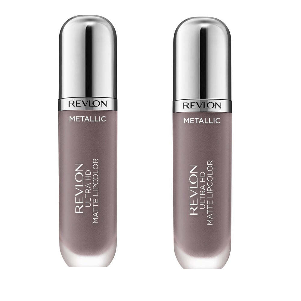 Pack of 2 Revlon Ultra HD Metallic Matte Liquid Lipcolor, HD Luster (720)