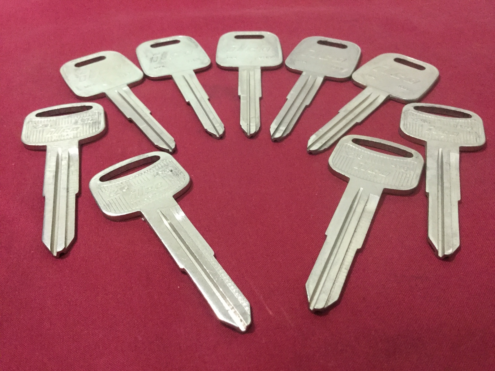 Ilco Automotive Hyundai Key Blanks, Set of 9 - Locksmith