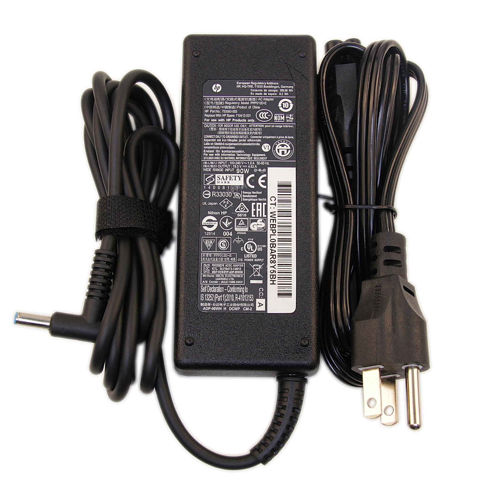 HP 854056-002 19.5V 4.62A 90W Genuine Original AC Power Adapter Charger