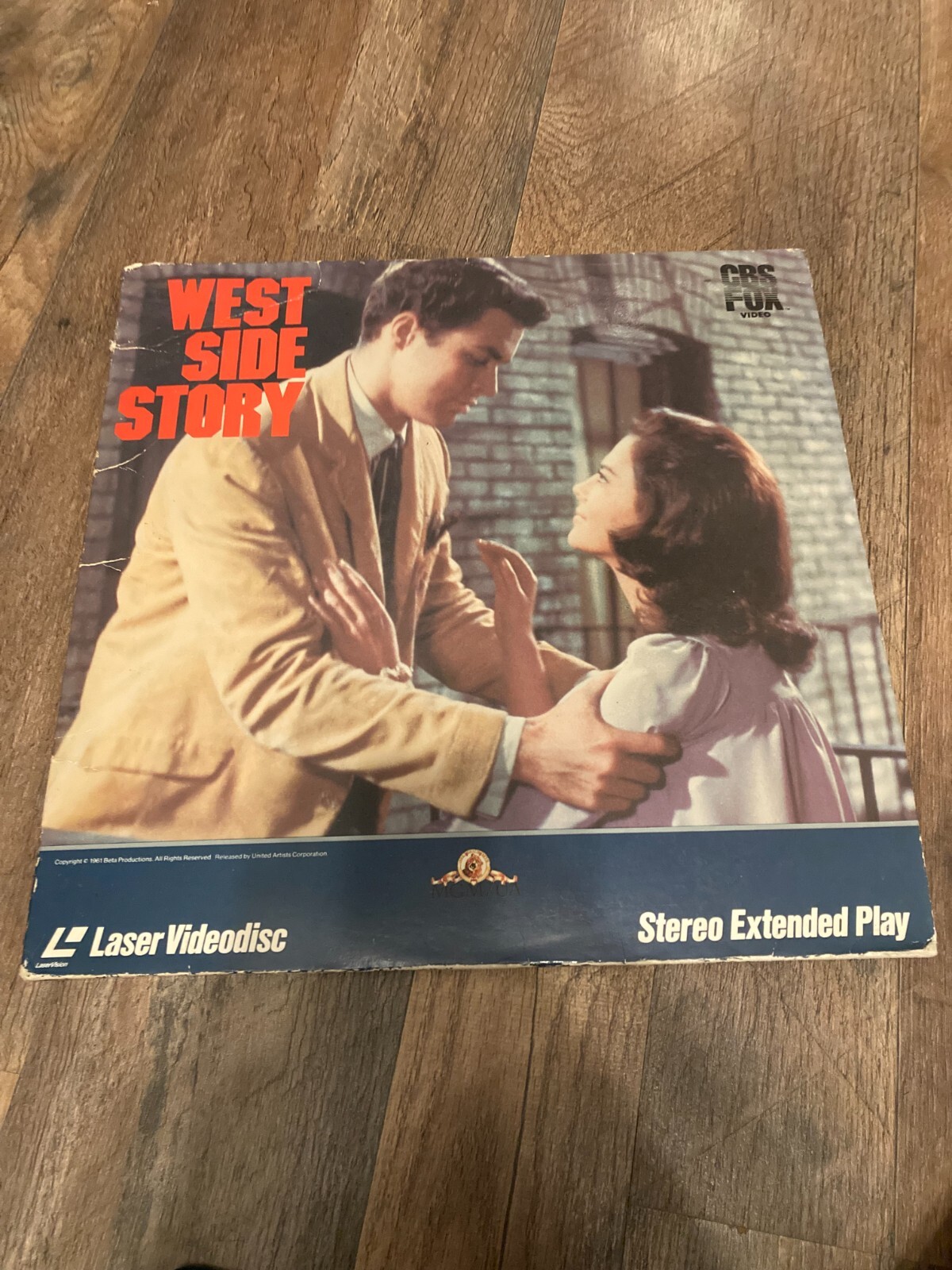 WEST SIDE STORY LASERDISC STEREO EXTENDED PLAY EDITION 2 DISCS 1961