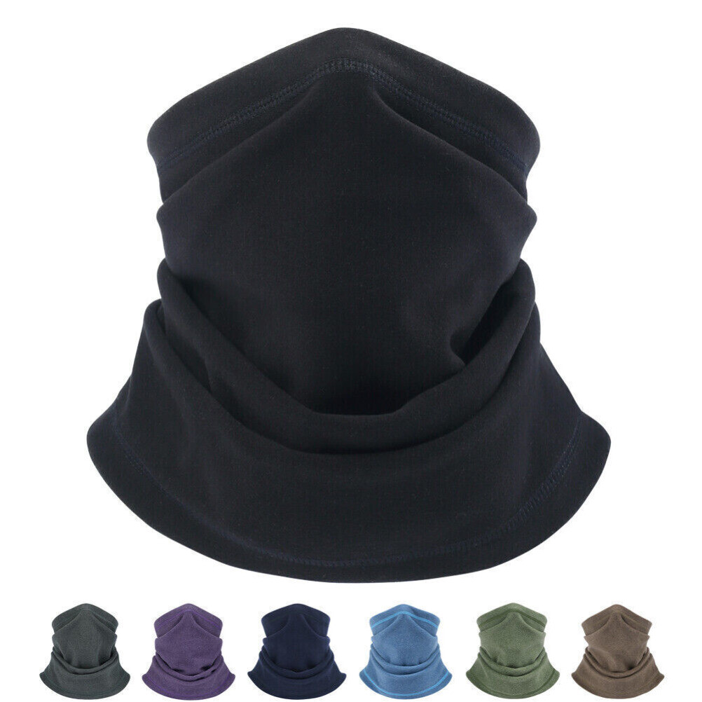 Winter Warm Half Face Mask Outdoor Sports Fleece Neck Gaiter Bandana Men Women