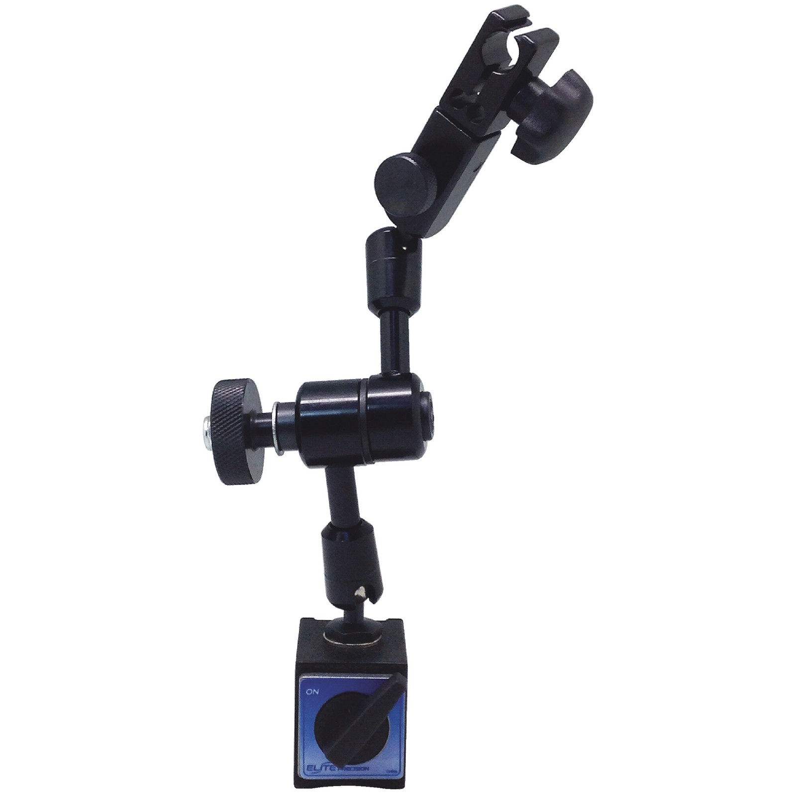 ELITE PRECISION EMB2020FX Articulating Magnetic Indicator Holder, Holds: 3/8" &