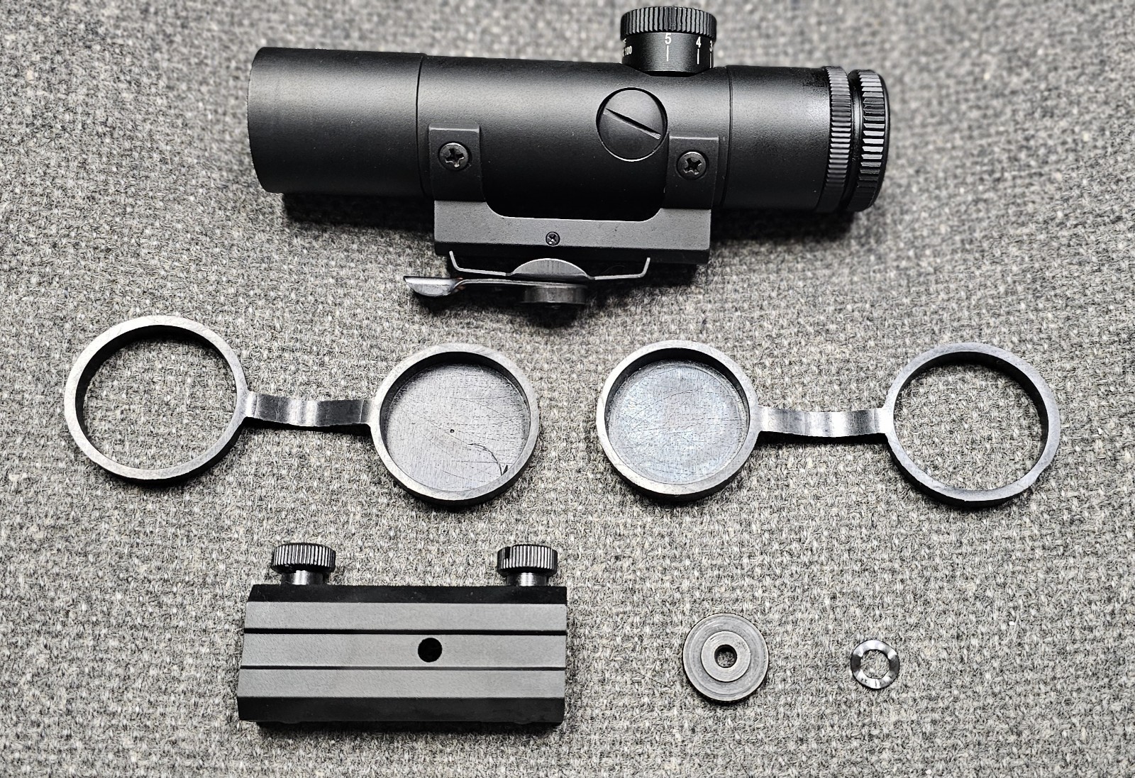 4x20 Carrying Handle Retro Scope with Picatinny Mount Adapter