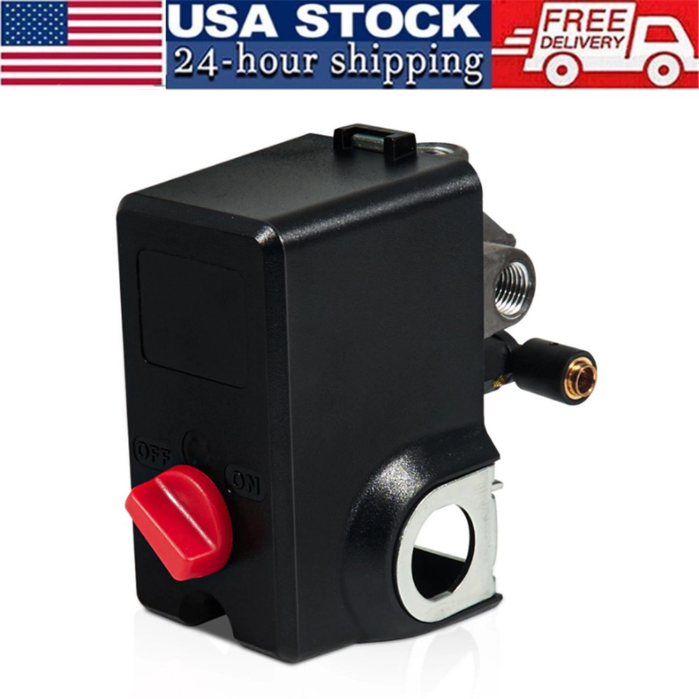 New For Air Compressor Pressure Switch 4 Port 1/4 FNPT 120 155 PSI 26A