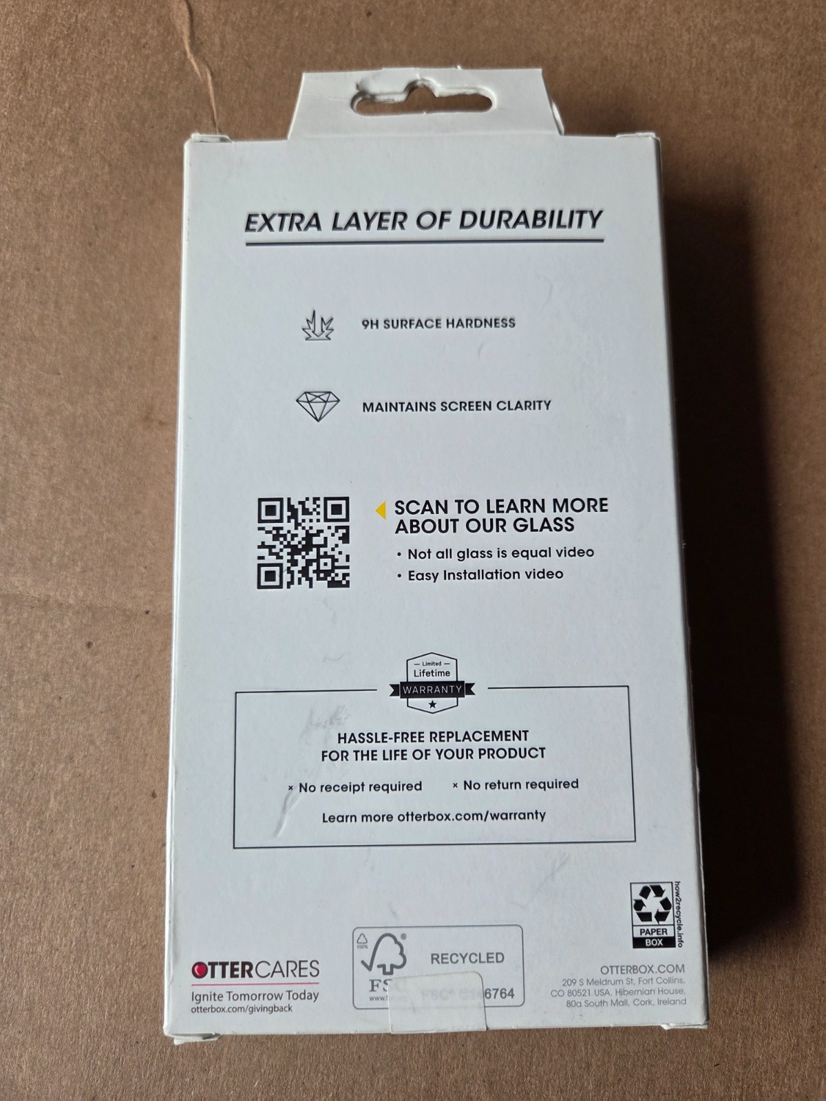 OtterBox Glass Screen Protector For Apple iPhone 15 Pro Max Clear