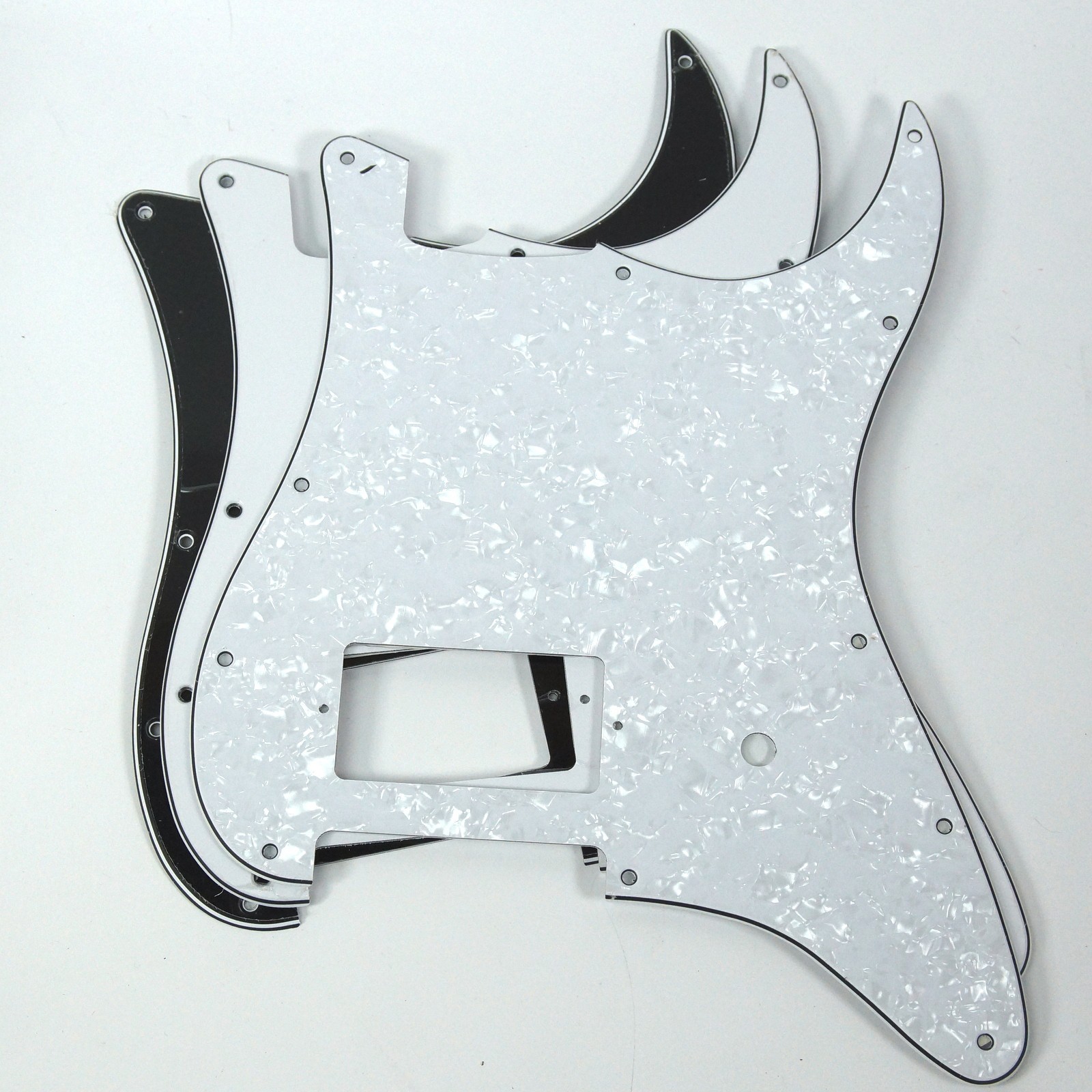 ST DeLonge Style Strat Pickguard 11-Hole One Humbucker Fits USA/Mexico Fende
