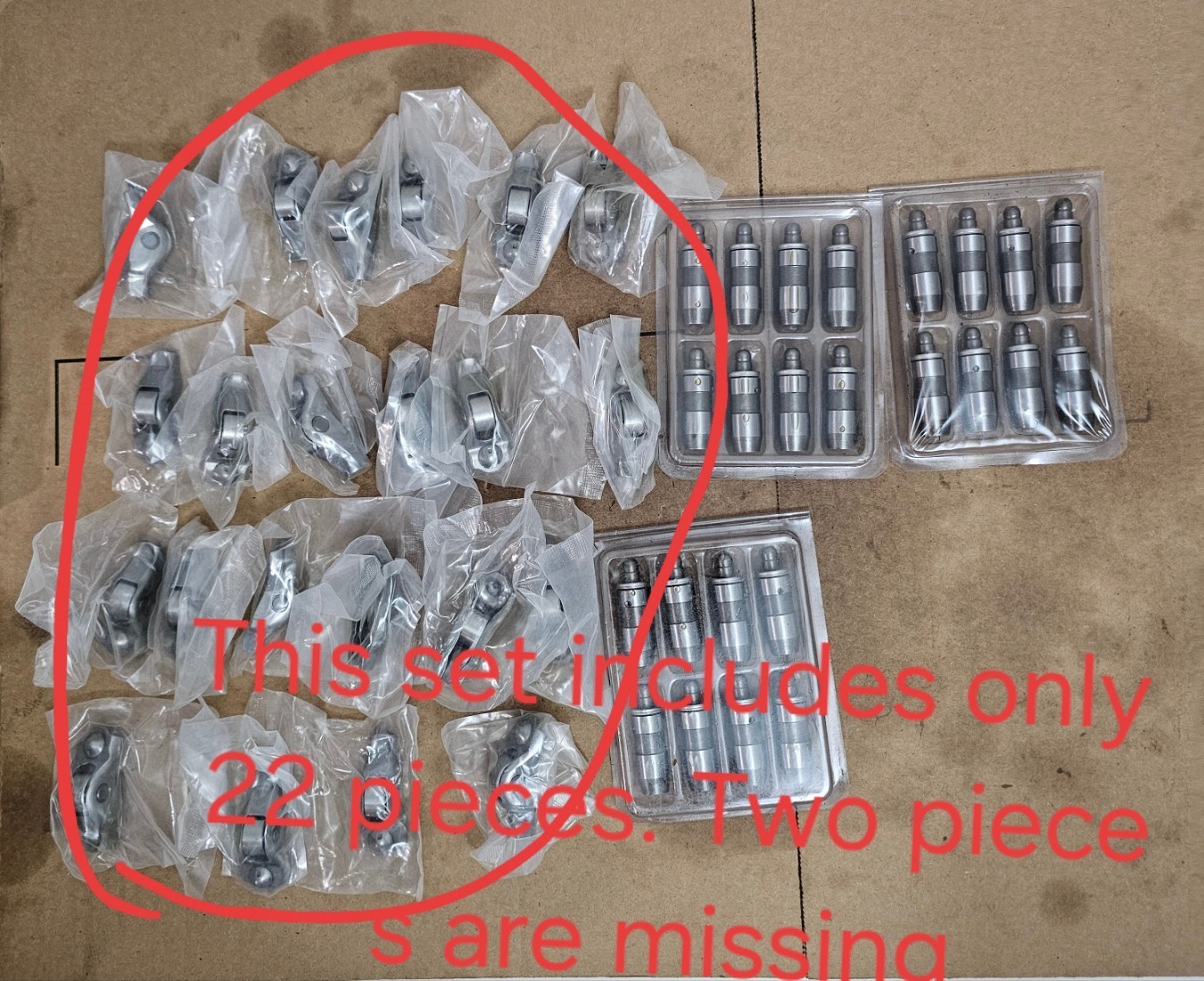 Dasbecan 24pcs 4.6L 5.4L 3V Rocker Arms and Lifters kit Compatible with Ford F15