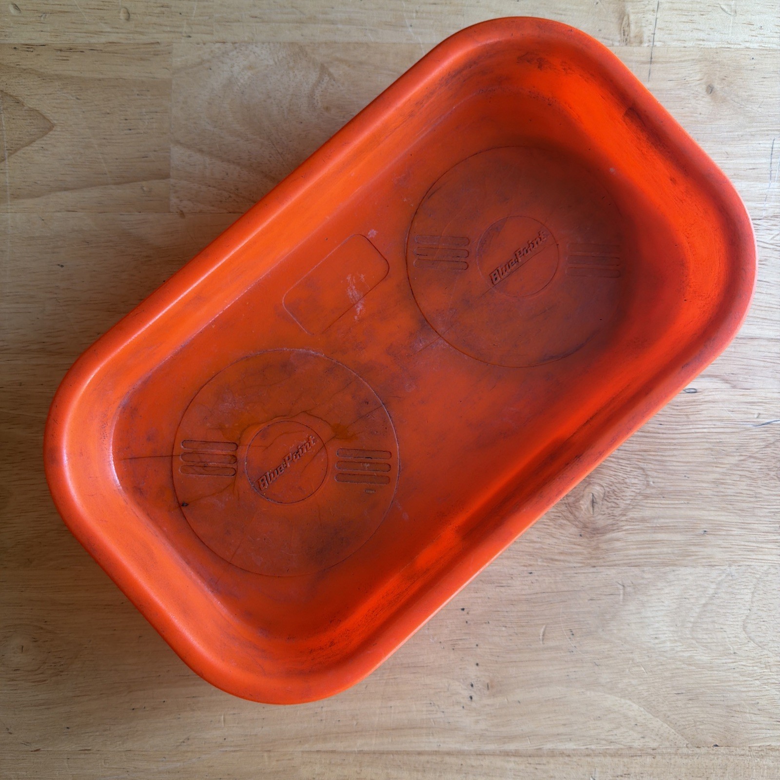 Blue Point Tools Magnetic Parts Dish Tray Holder Orange Plastic 9.5"x5.5" MRPB10