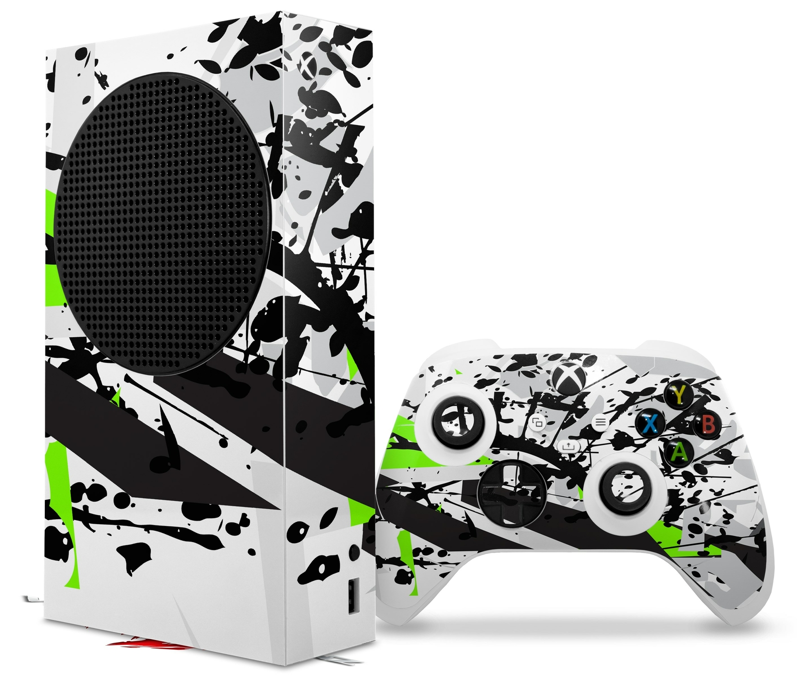 Skins XBOX Series S Console Controller Baja 0018 Lime Green