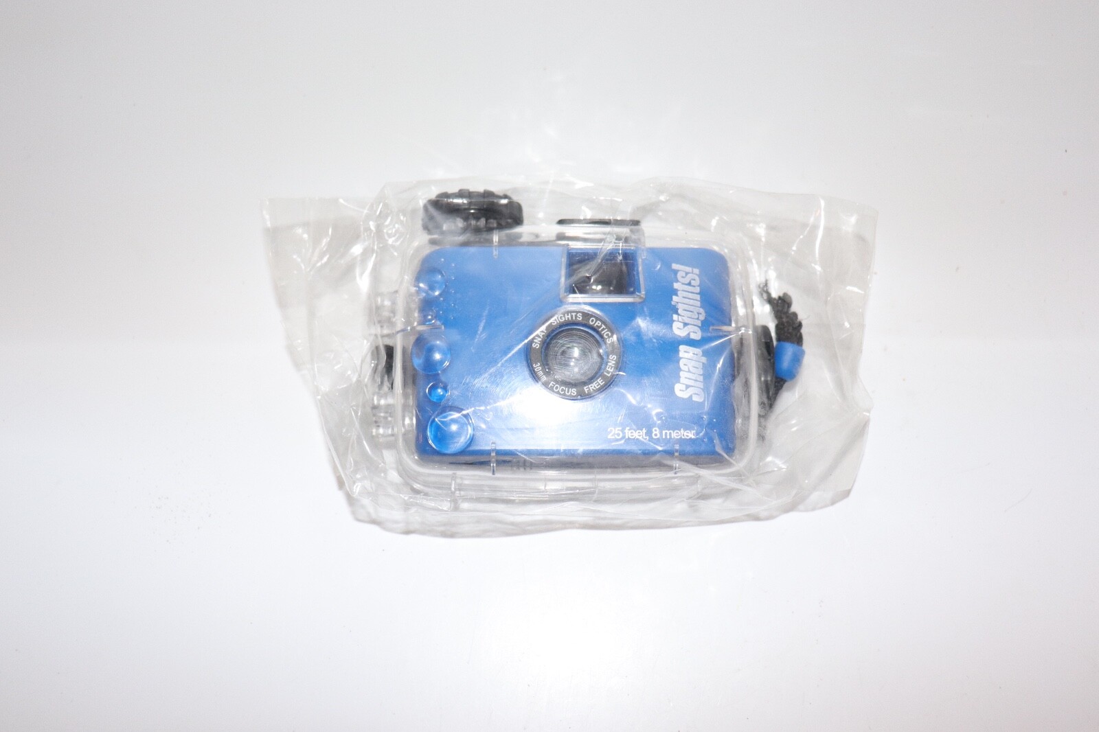 Snap Sights Waterproof 25 Ft Camera 30mm Focus Free Lens SS04 Blue Sealed