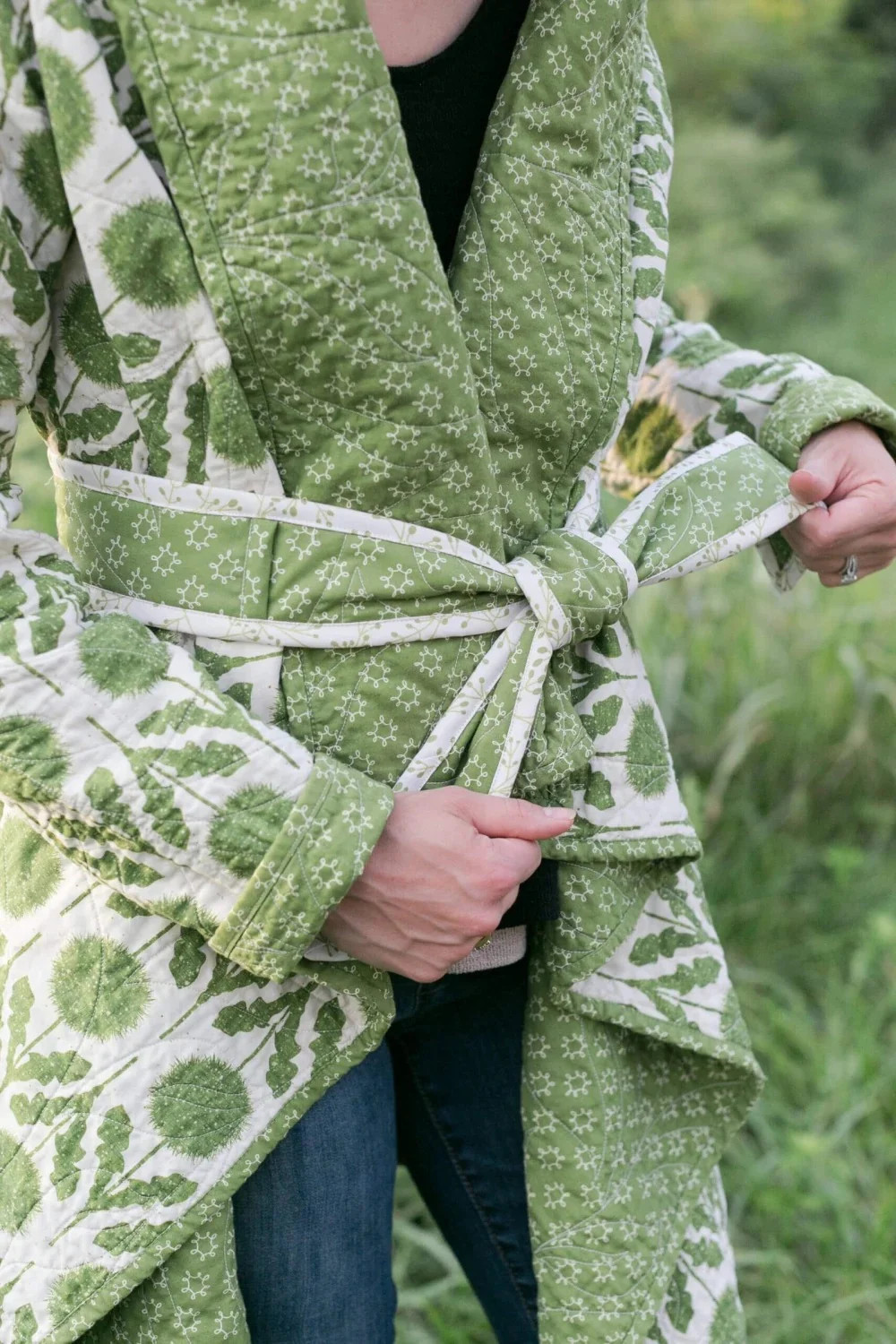 Cozy Cascade - Quilted Cardigan Pattern by Rachel Rossi