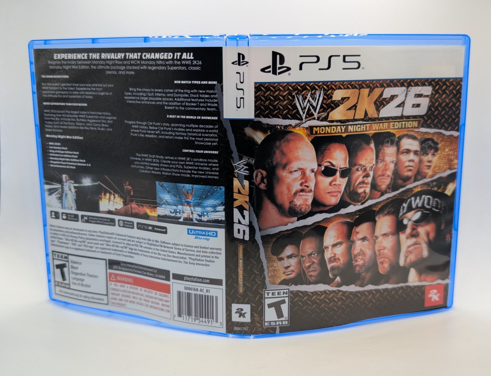 WWE 2K26 Monday Night War- PS5 Empty Case (No Game)