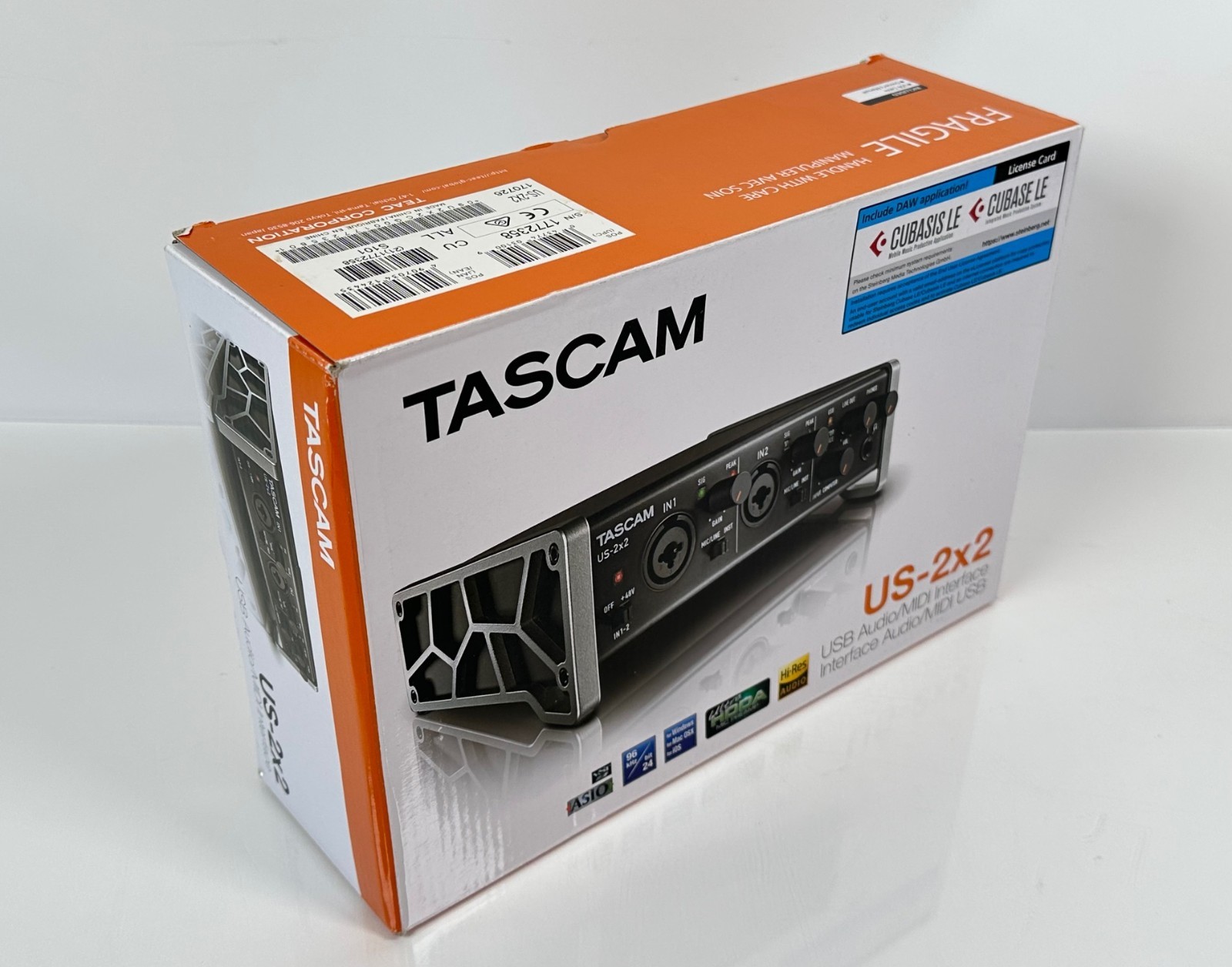 TASCAM Audio Interface US-2x2 USB MIDI AUDIO INTERFACE