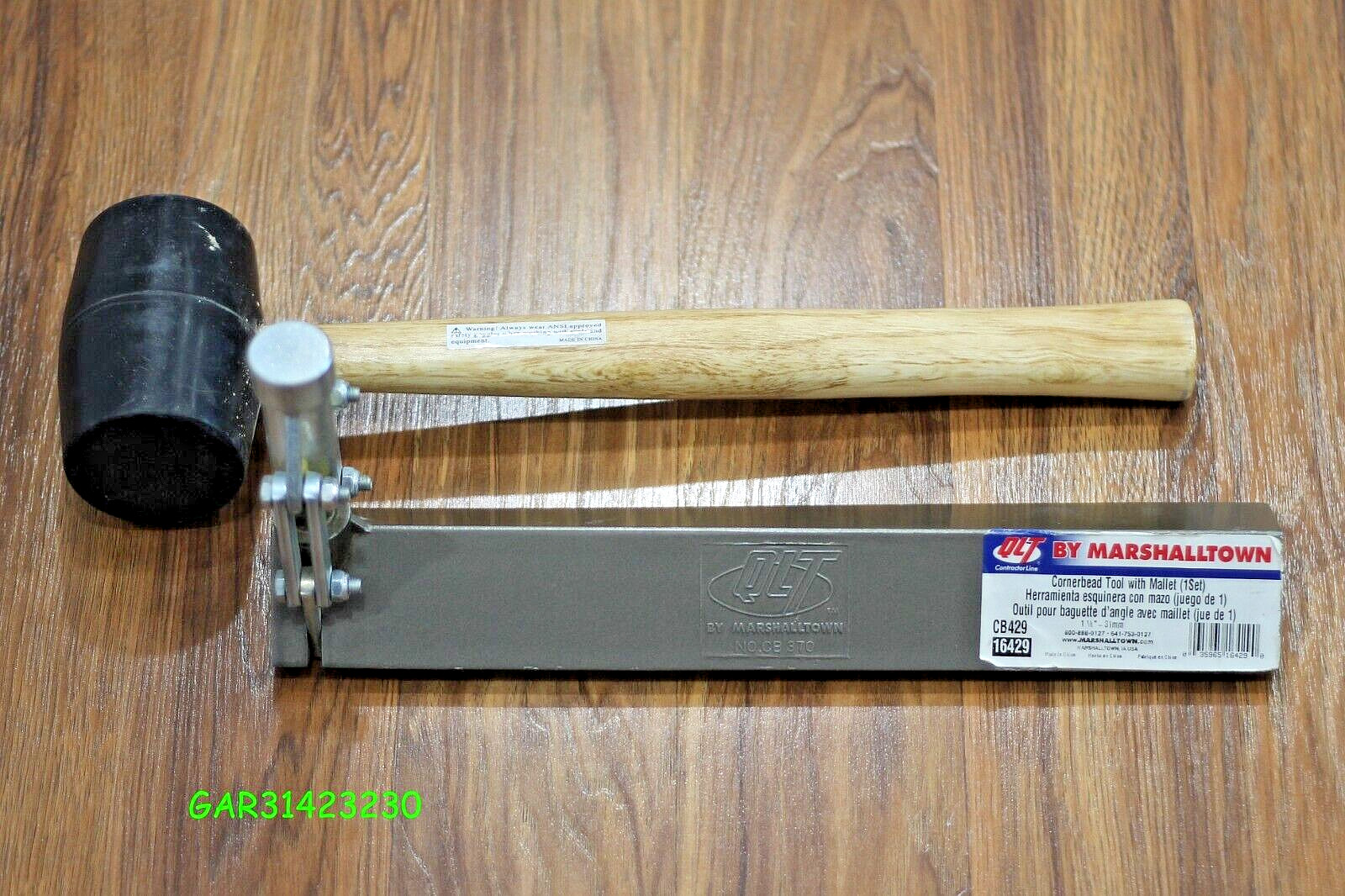 QLT By MARSHALLTOWN CB429 Cornerbead Tool w/Mallet set for 1-1/4-Inch Cornerbead