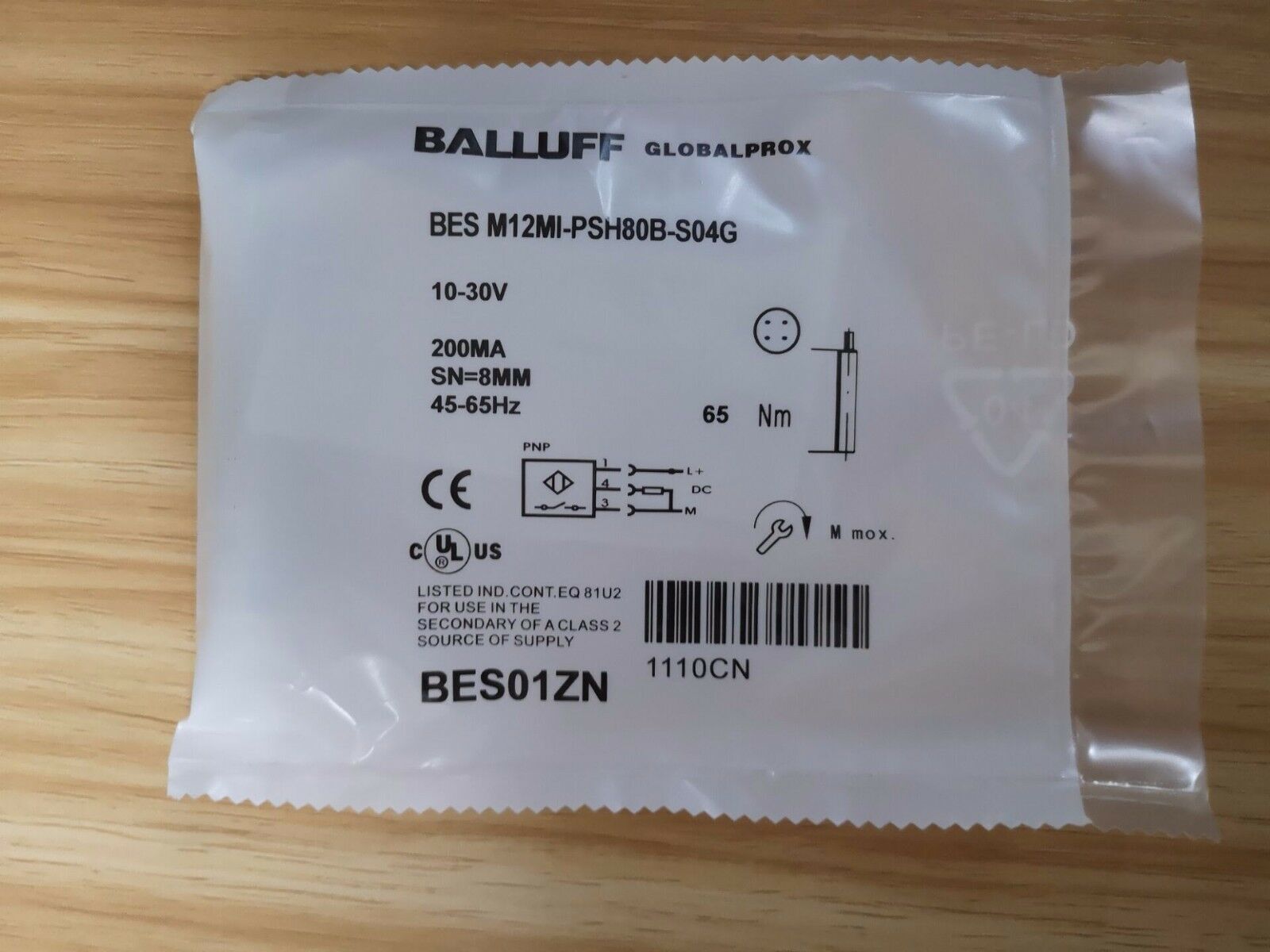 1PC NEW BALLUFF  BES M12MI-PSH80B-S04G SENSOR BESM12MIPSH80BS04G