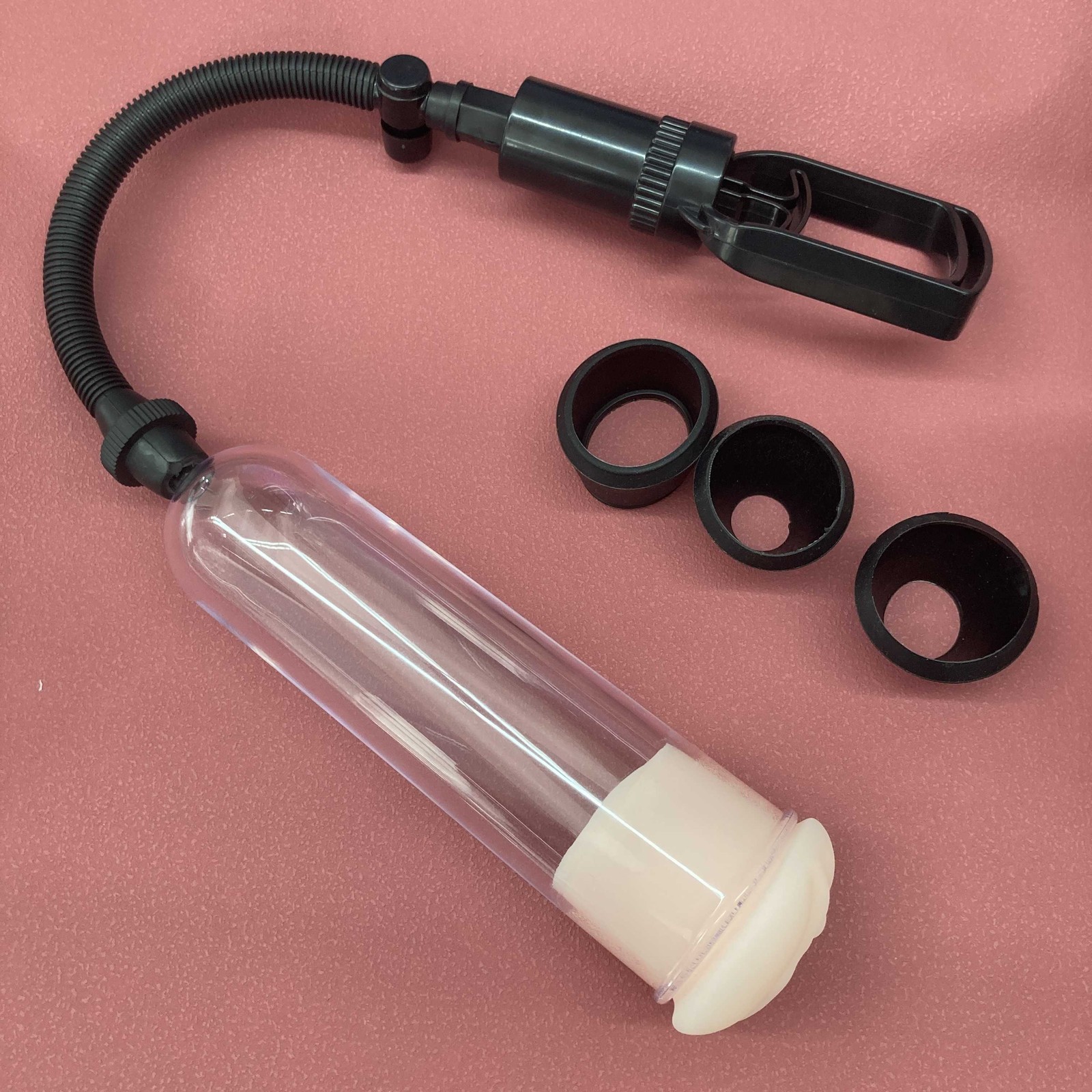 3 Rings 1 Soft Sleeve Vacuum Penis Pump Extend Enhancement Enlargement For Male