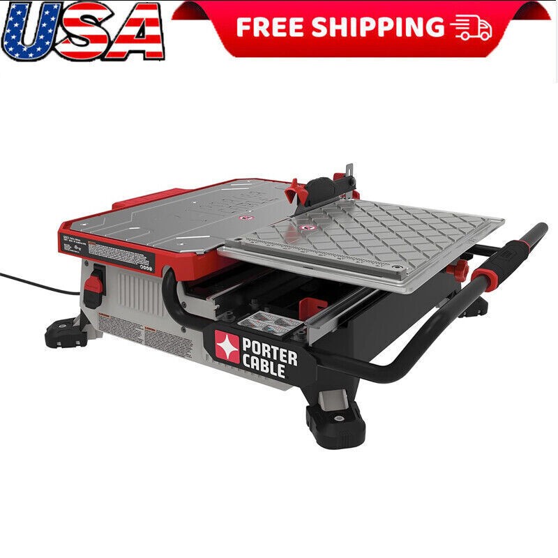 Tile Cutter Tile Saw 2,850 RPM Stainless Steel Deck Water and Debris Resistant