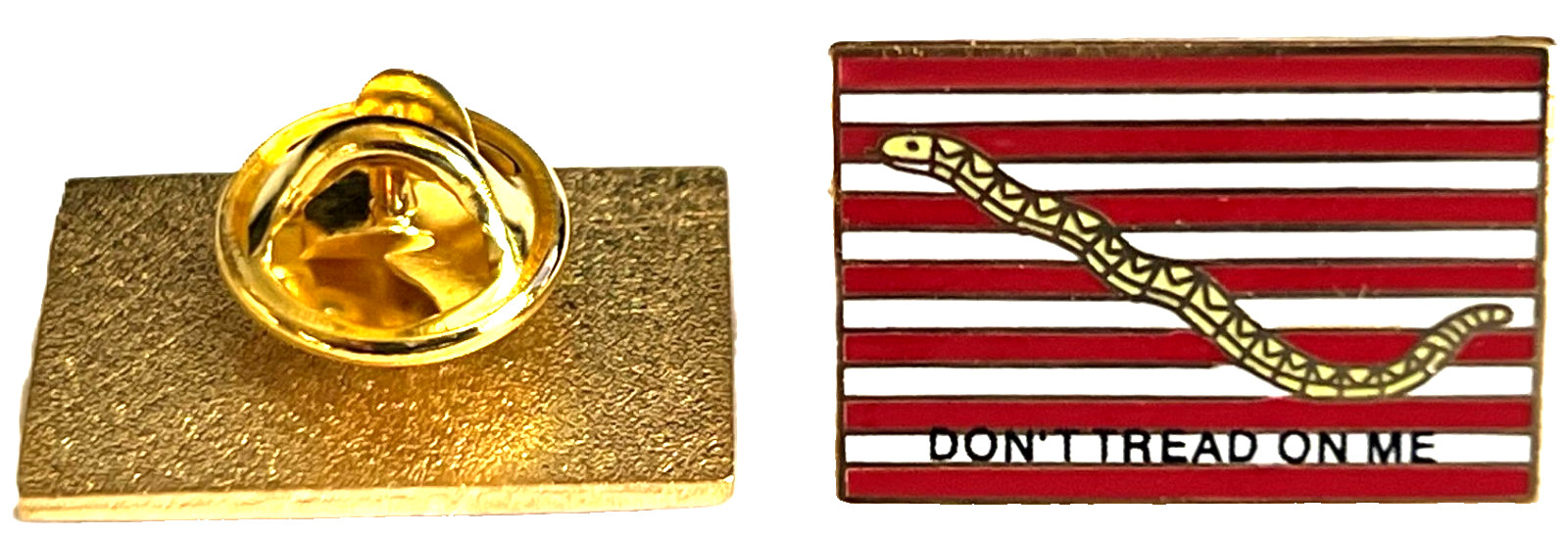Don’t Tread on Me Lapel Pin  7/8  inch pin clutch back metal c9157