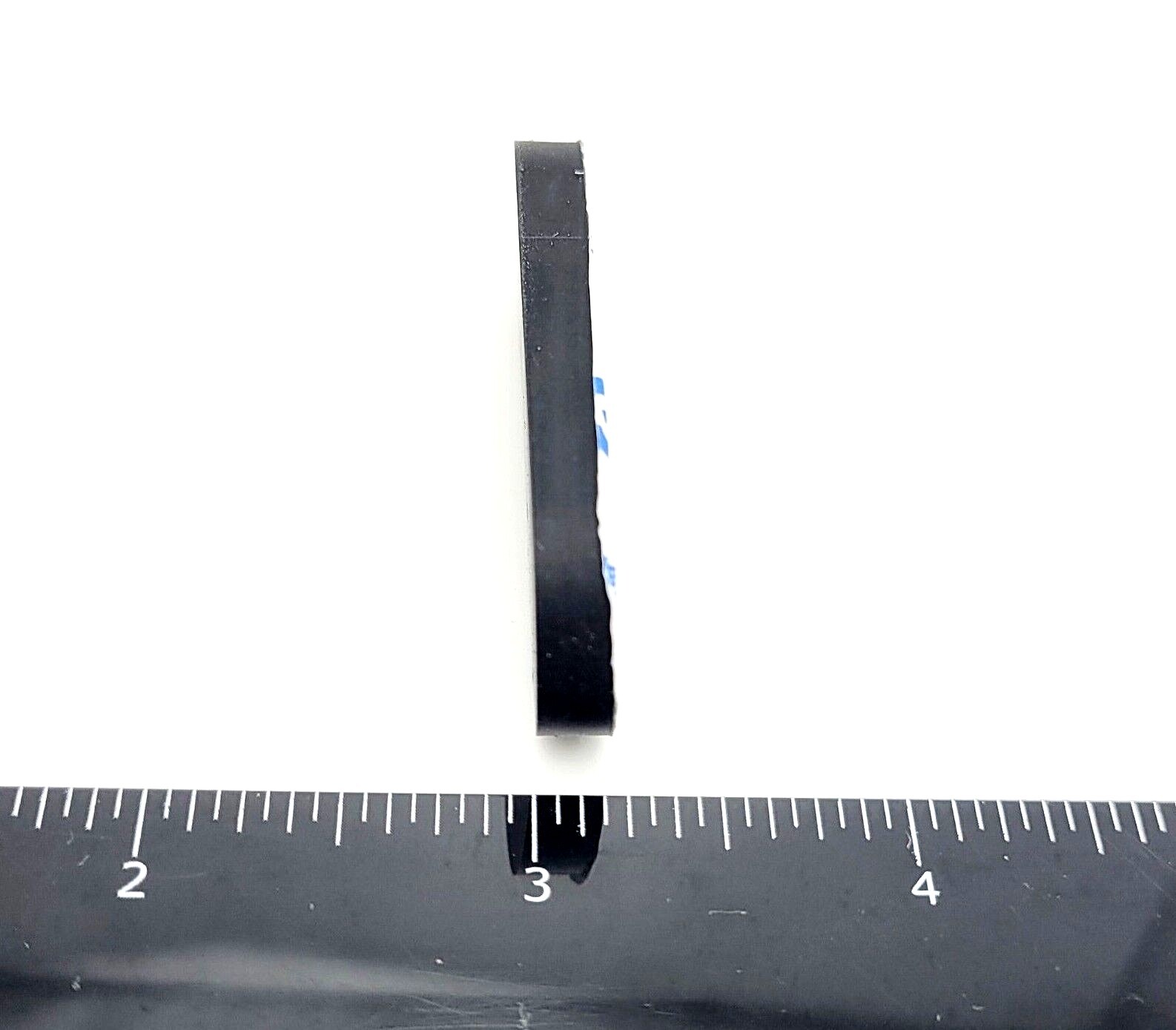 2" x 3/4" Oval Rubber Stick on Feet 3/16" Thick 3M Adhesive Backing Bumper Pads