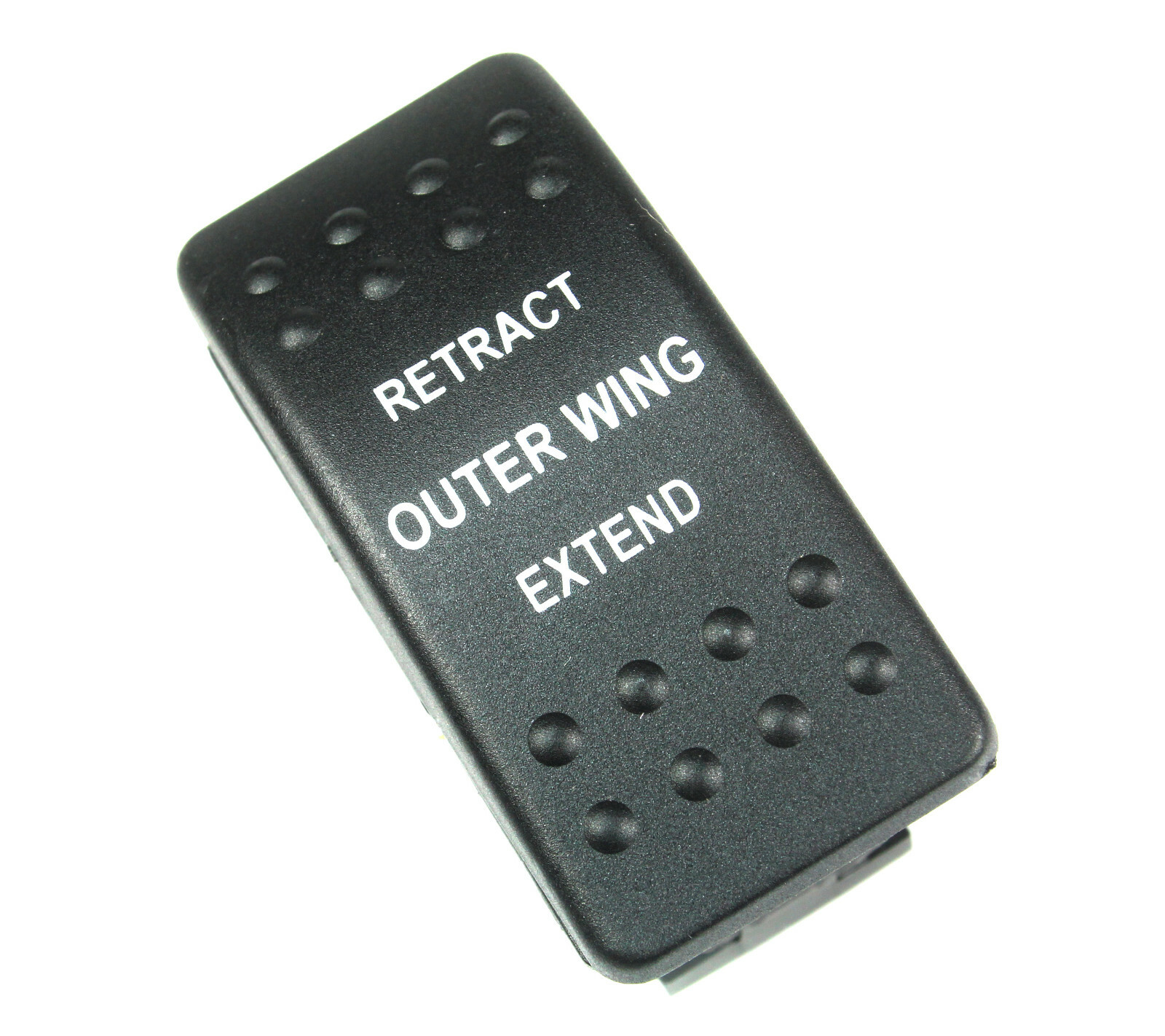 Carling MOMENTARY Rocker Switch SPDT 20A 12VDC (ON) OFF (ON) Outer Ring Extend