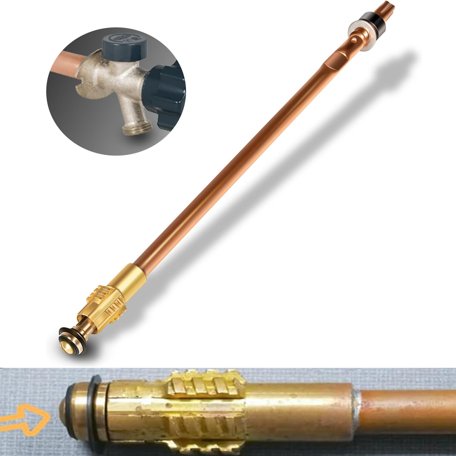 123-0093 Style Stem Assembly Fits for Mansfield 500 Series,Pier,8" Sillcock ASFP