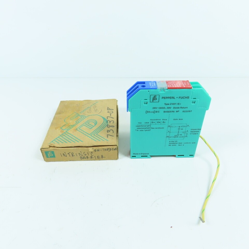 Pepperl + Fuchs Z487/Ex Baseefa EX822097 Switch Isolator 28V NEW