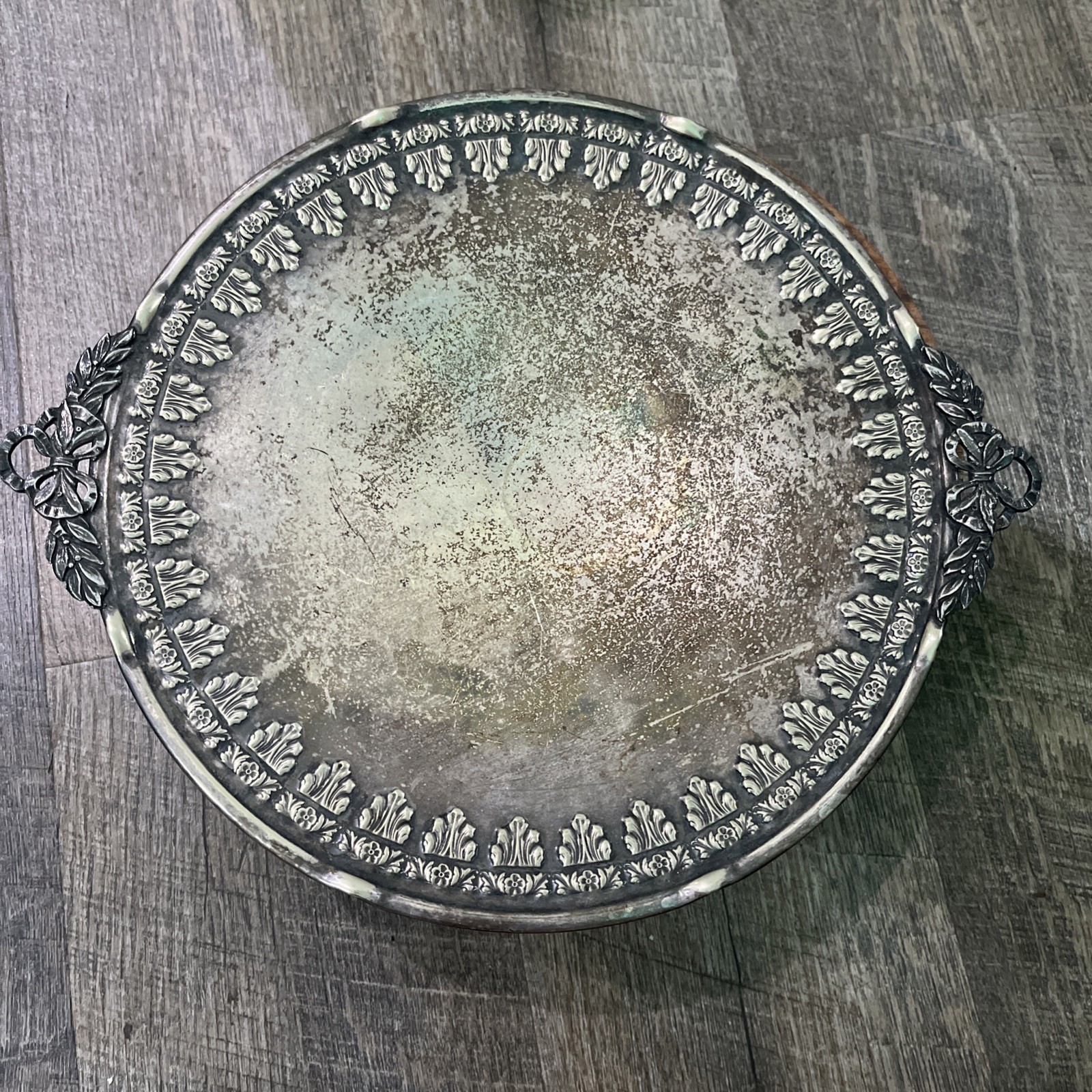 Bernard Rice Sons Apollo EPNS Silverplate   Serving Tray #4717 11.5”X 9.5”