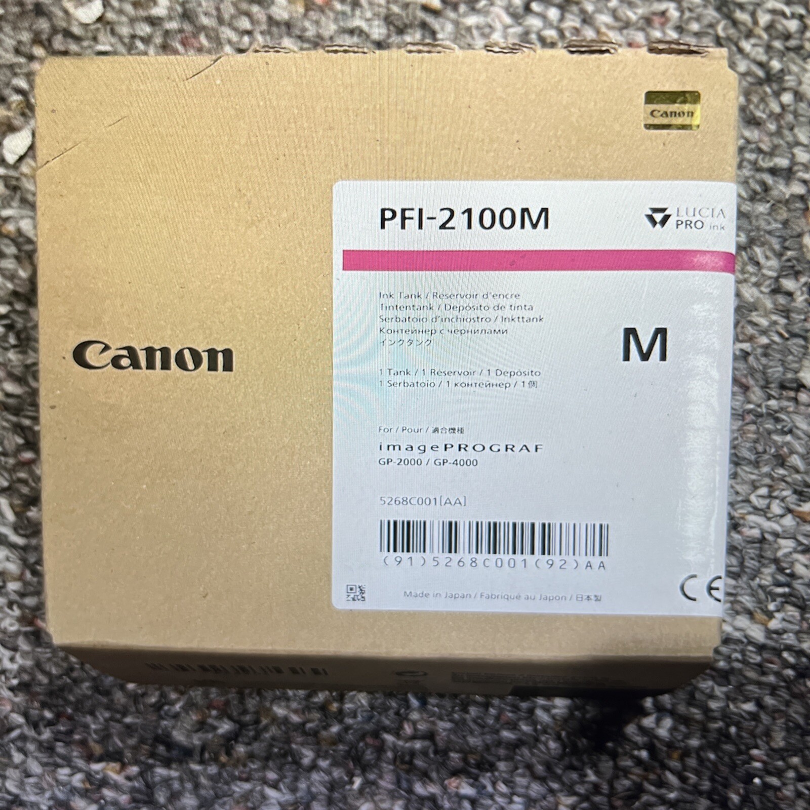 Canon PFI-2100M Magenta Ink Tank 160ml Expired