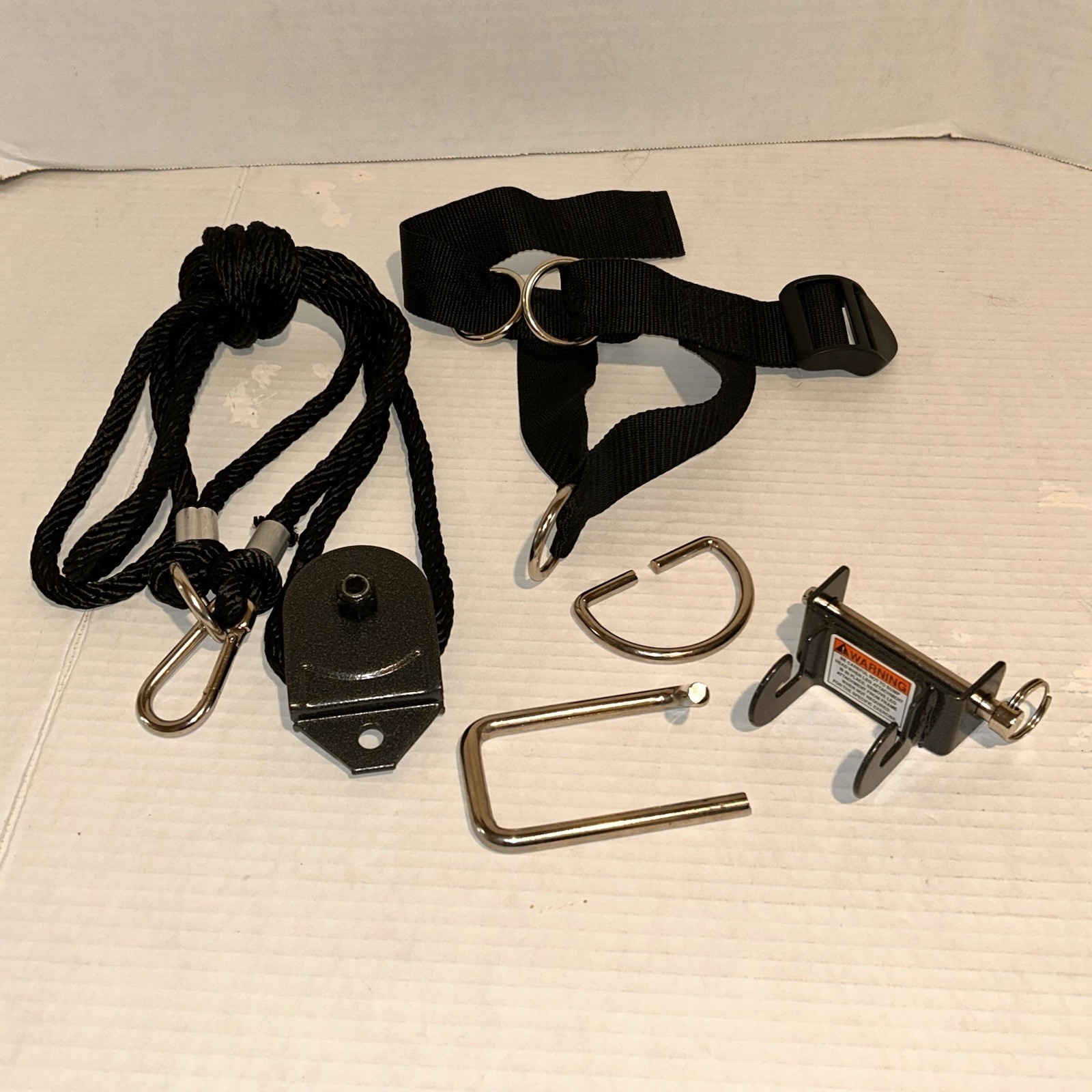 Total Gym 1400 Leg Pulley Foot Harness Tower Bracket D Ring C Pin Parts Only
