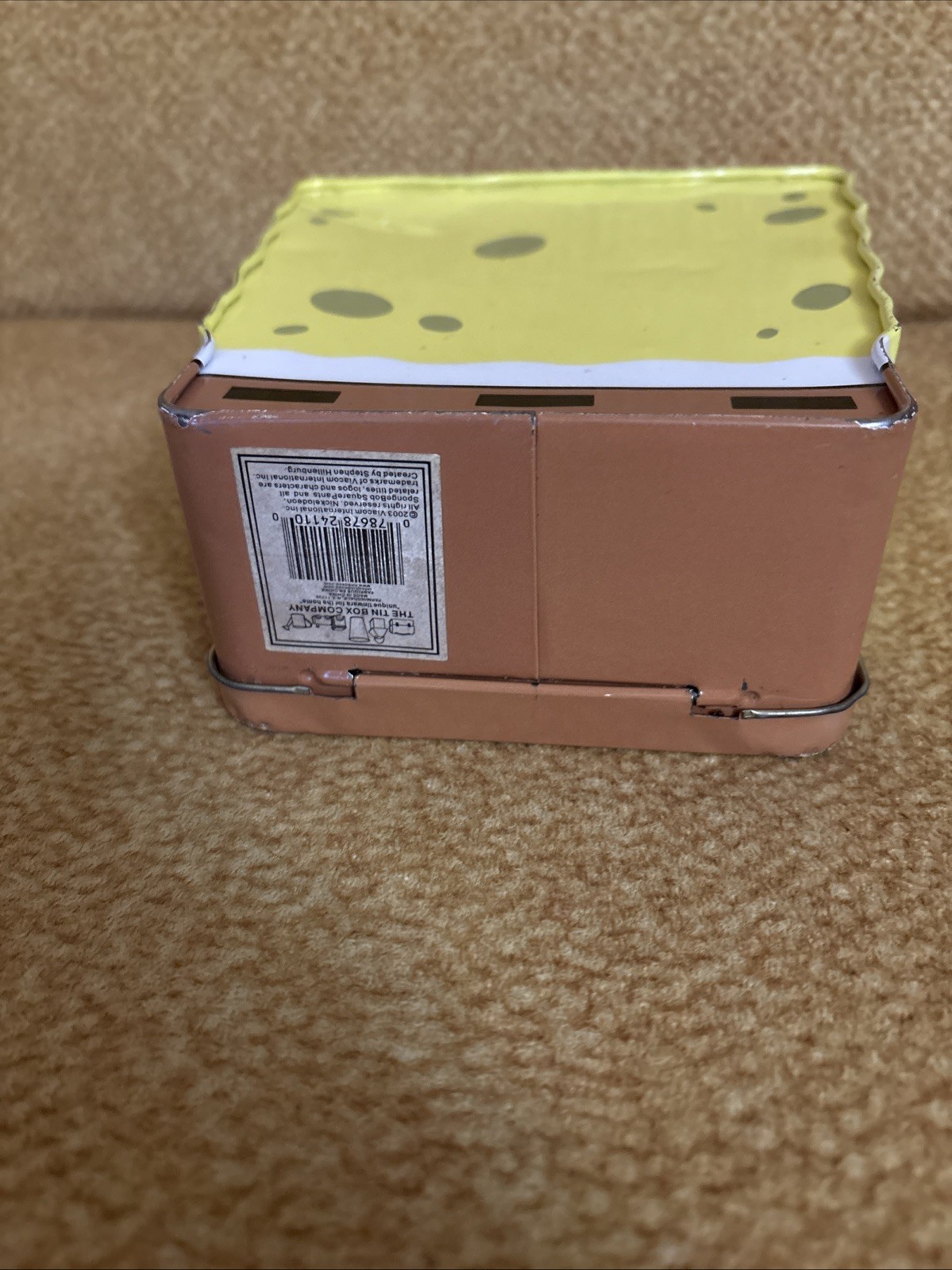 2003 SpongeBob SquarePants Metal Lunch Box Viacom