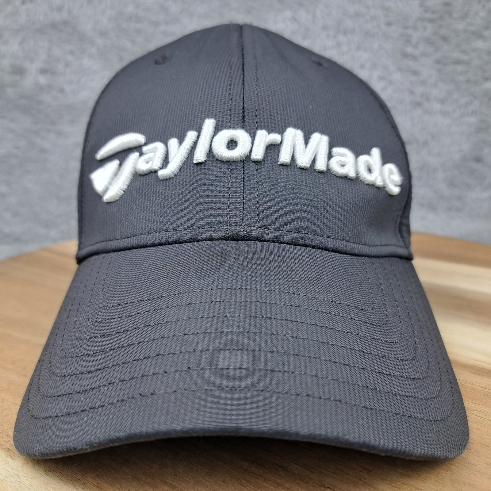 Taylormade Hat Cap Strap Back Black  White Logo M3 M4 Golf Golfing EST 1979 Mens