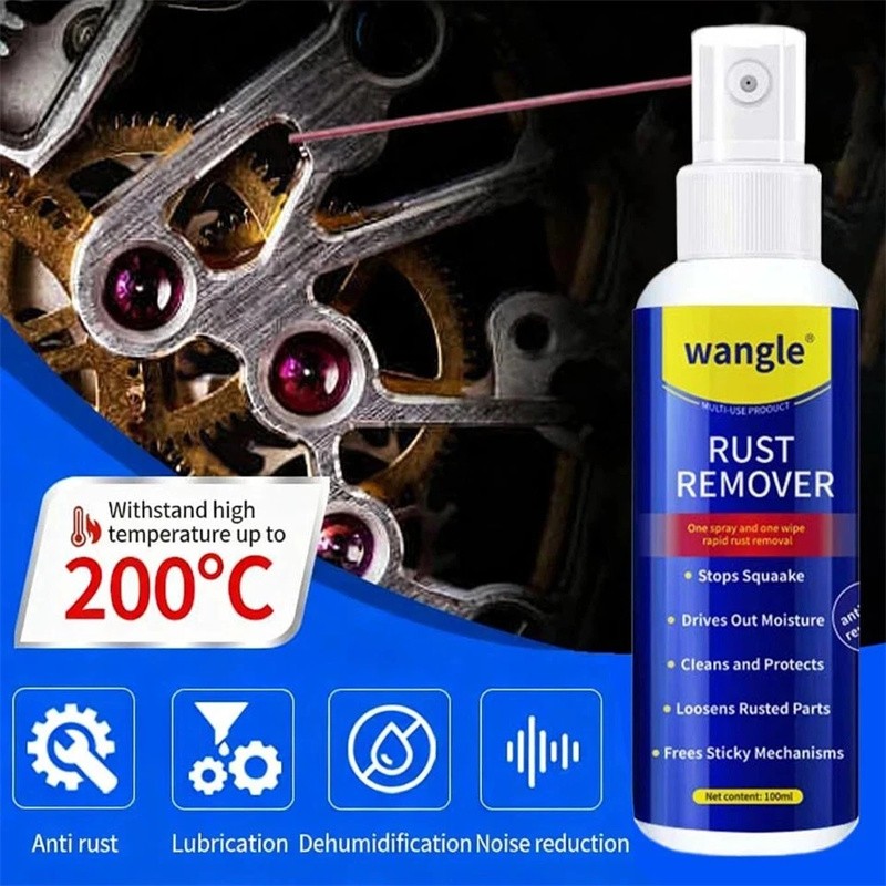 3X Wangle Rust Remover,Anti-Rust Lubricant Spray & Rust Remover Easy Application