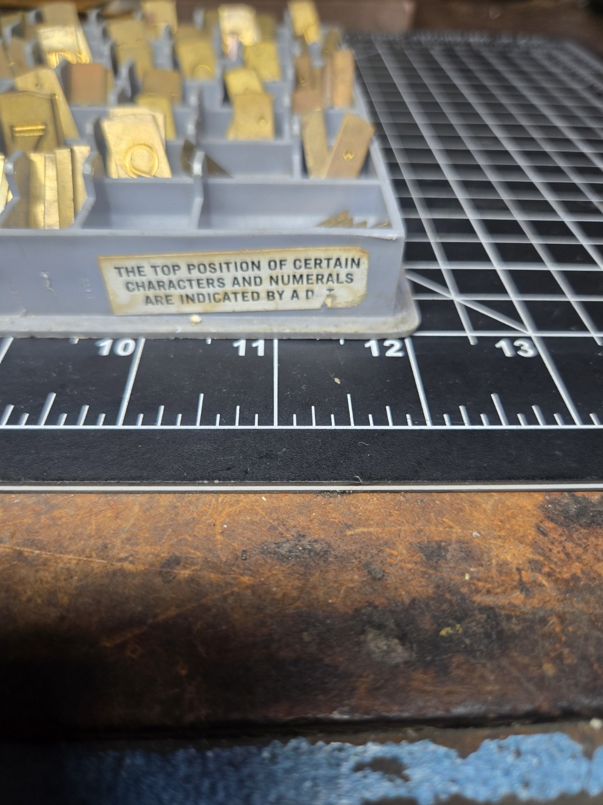 New Hermes Brass Engraving Font Set 35-310 Double Line Upper & Lower Case