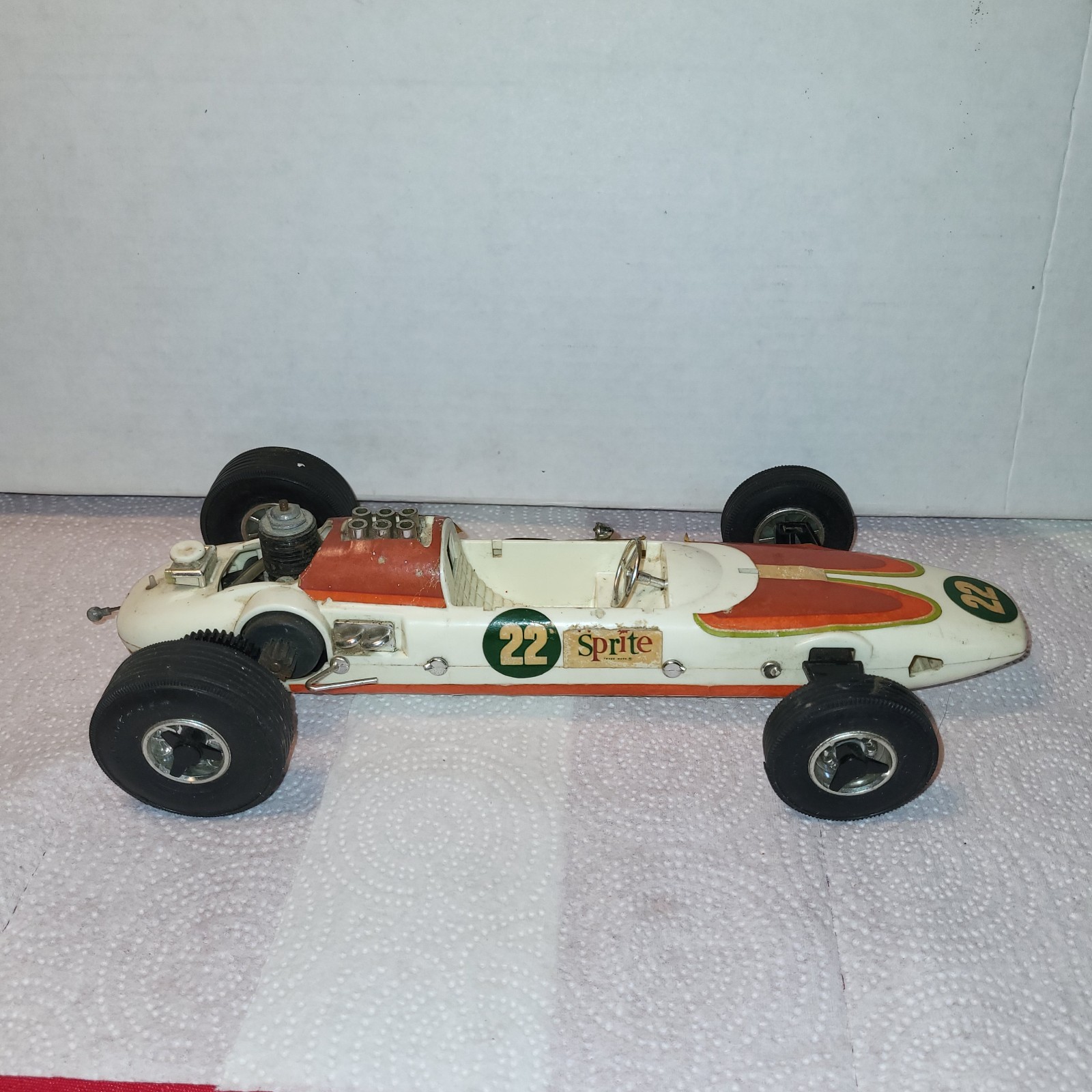 Vintage Testors 1970 Sprite Special Indy 500 Gas Powered Tether Car for Restore